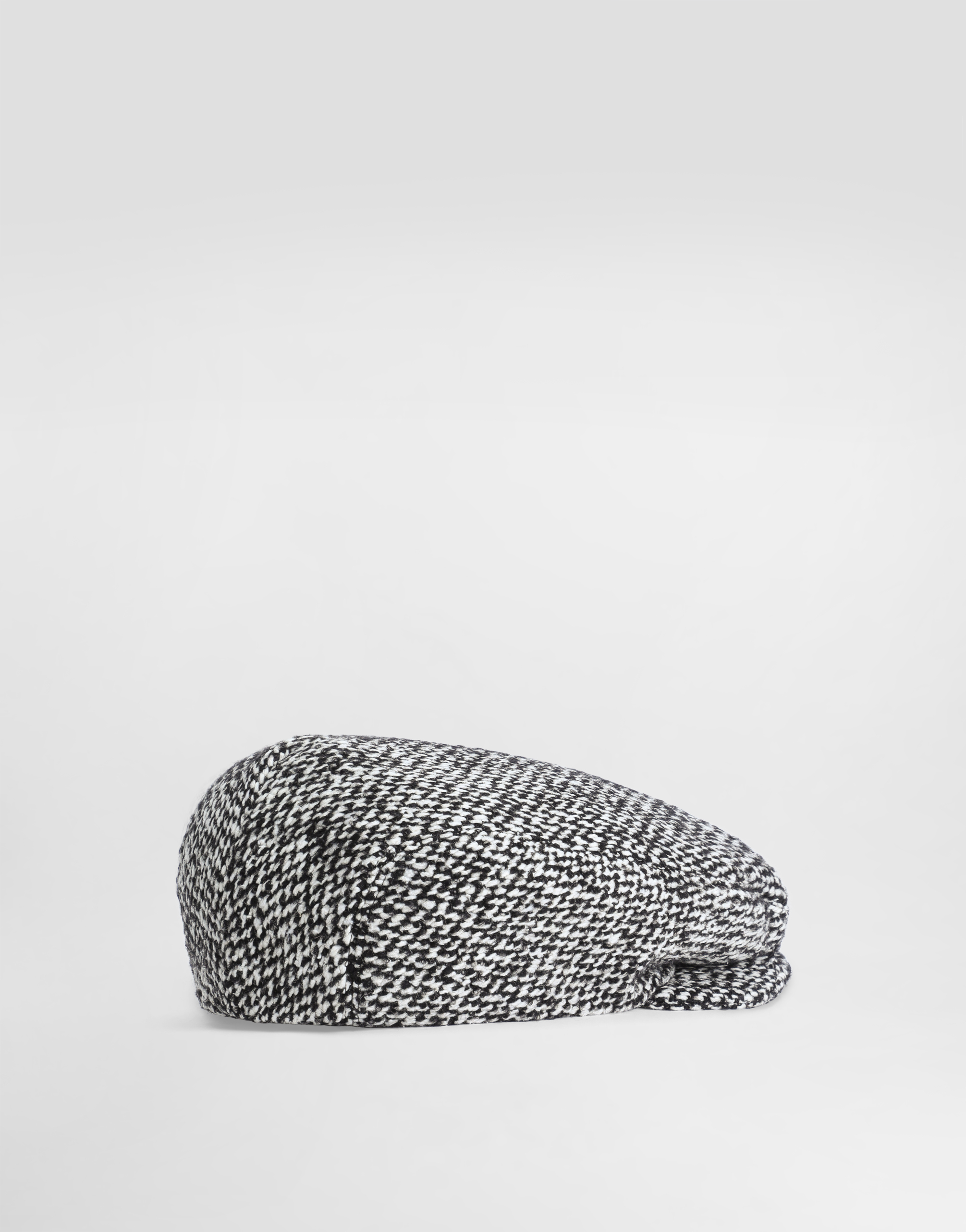Dolce & Gabbana Multicolor Textured Flat Hat In Gray