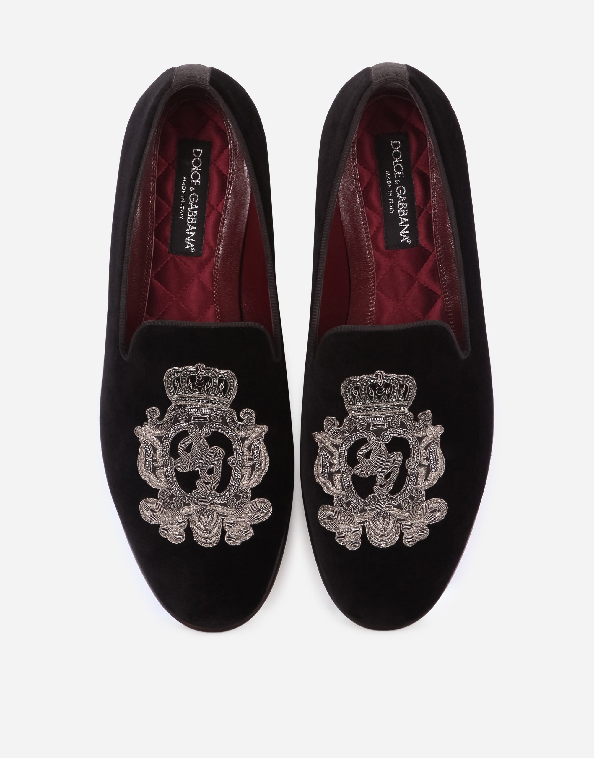 Dolce and gabbana shop velvet slippers