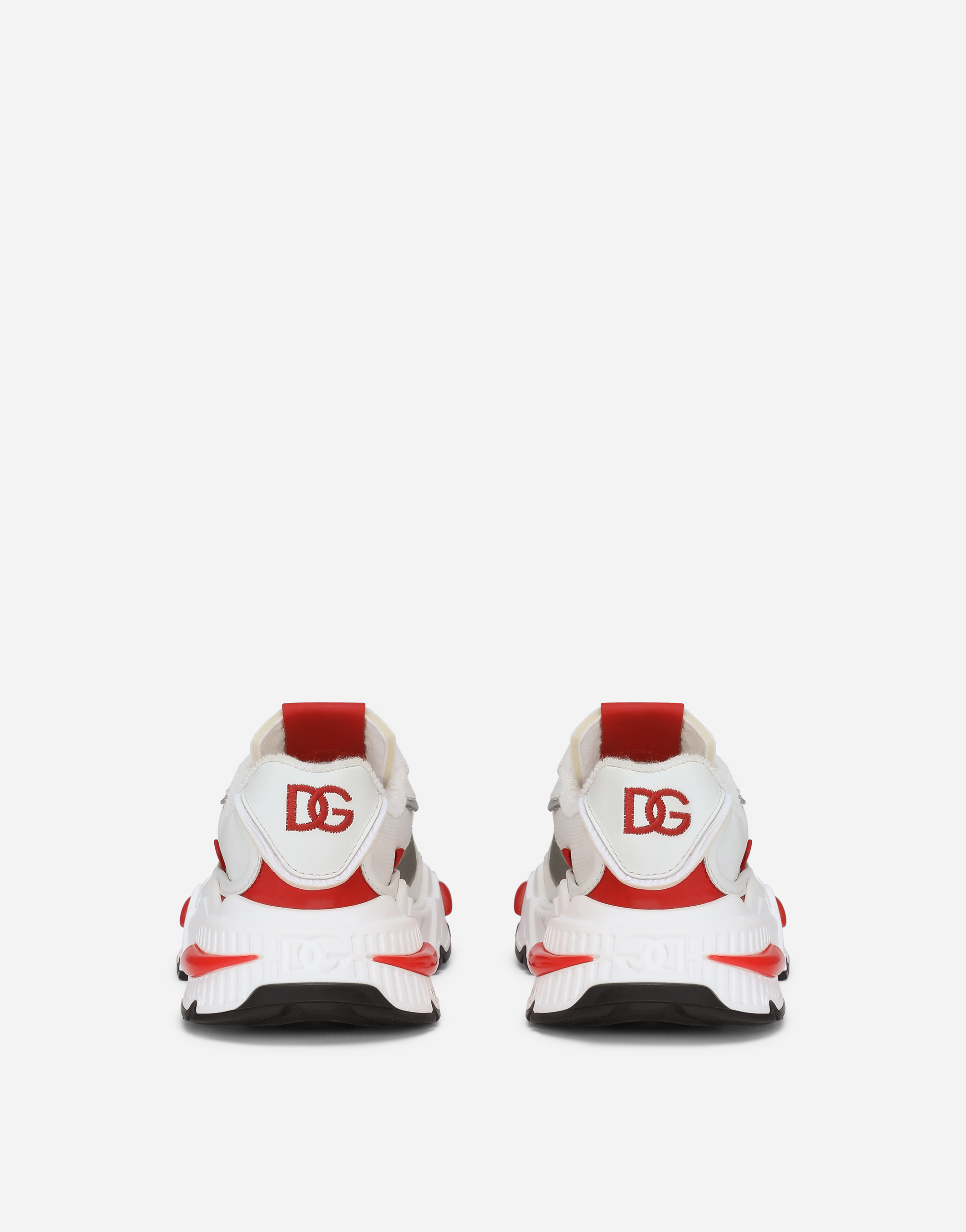 Dolce & Gabbana Mixed-material Airmaster Sneakers In White