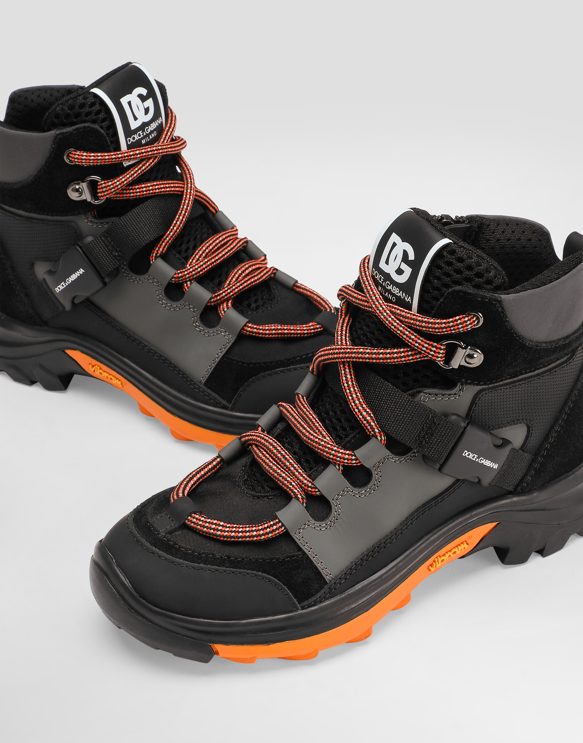 Dolce & Gabbana Trekking-style Ankle Boots In Black