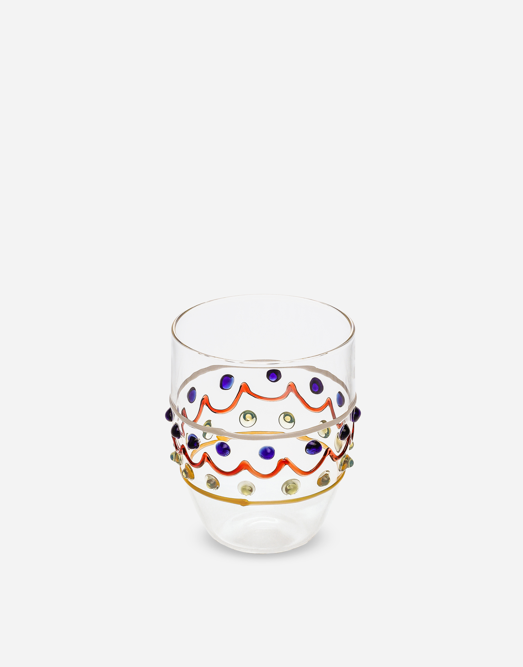 Dolce & Gabbana Water Glass In Multicolor