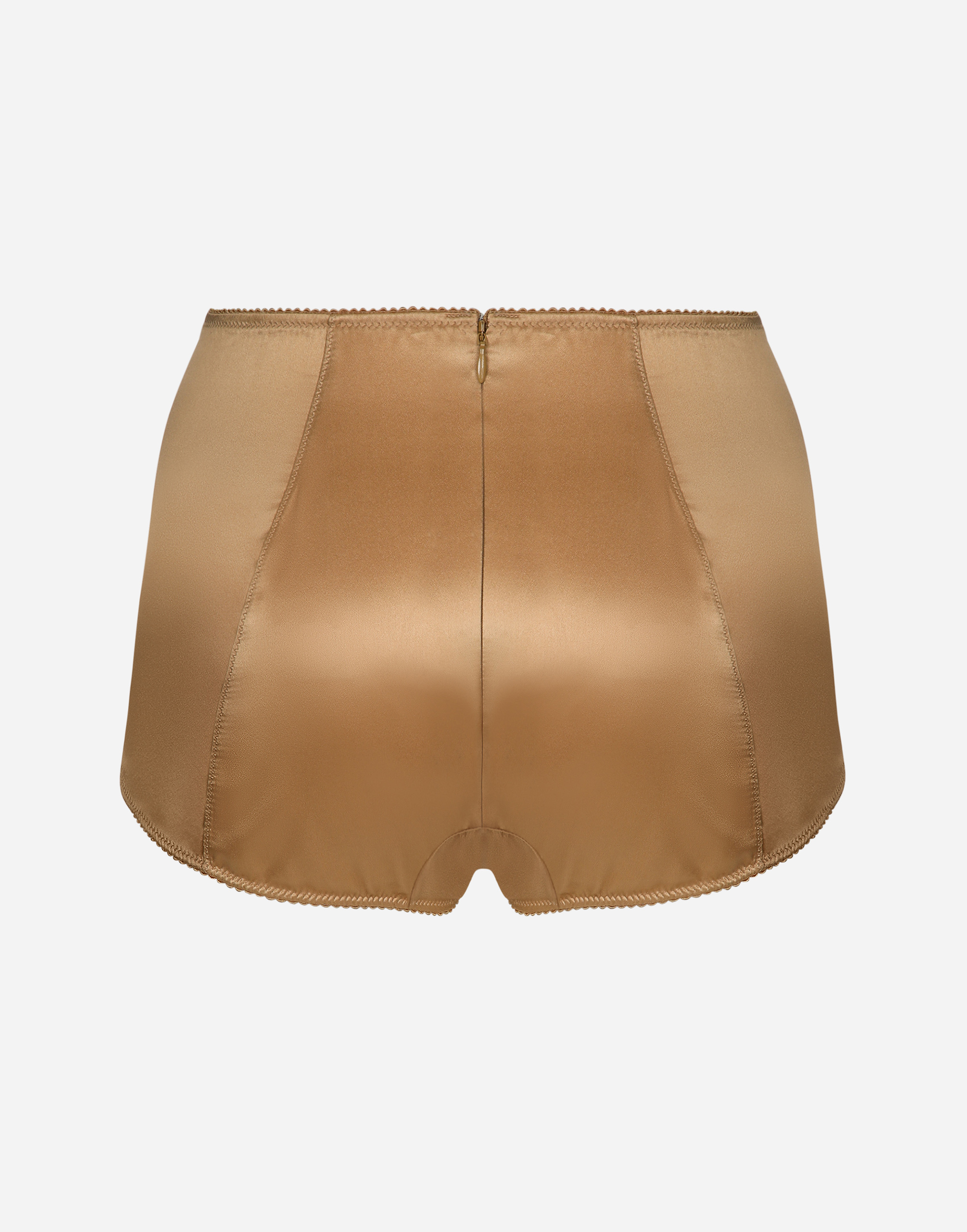 DOLCE & GABBANA SATIN HIGH-WAISTED PANTIES WITH DOLCE&GABBANA TAG