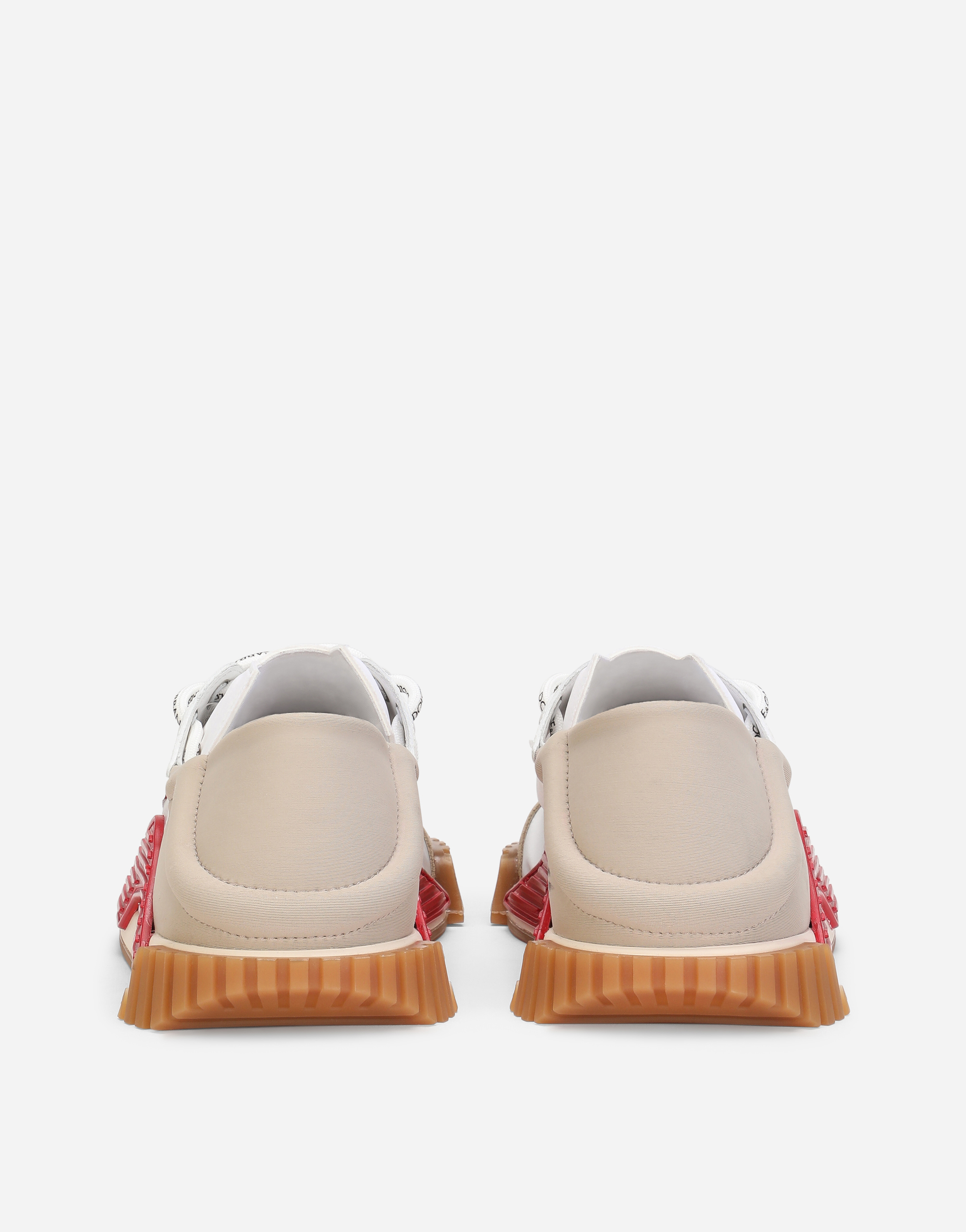 DOLCE & GABBANA MIXED-MATERIALS NS1 SLIP-ON SNEAKERS