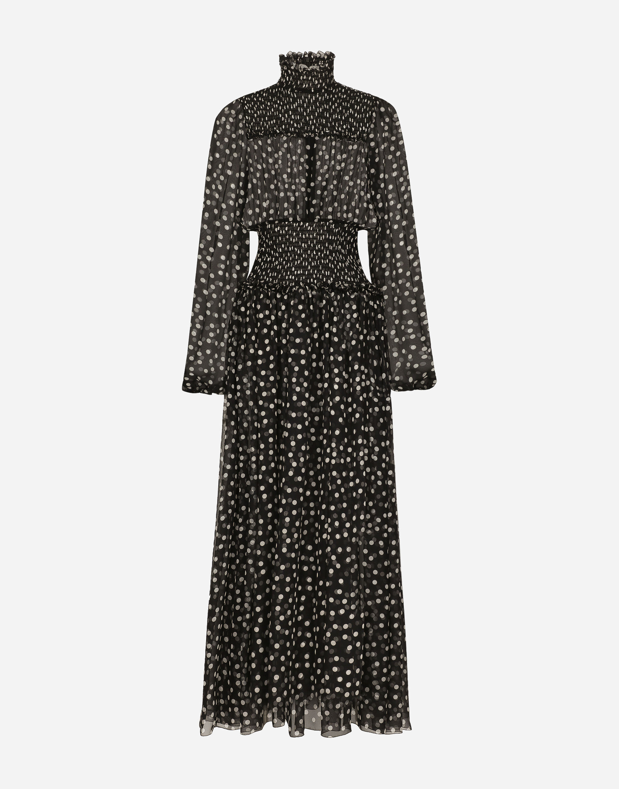 Dolce & Gabbana Polka Dot-print Silk Dress
