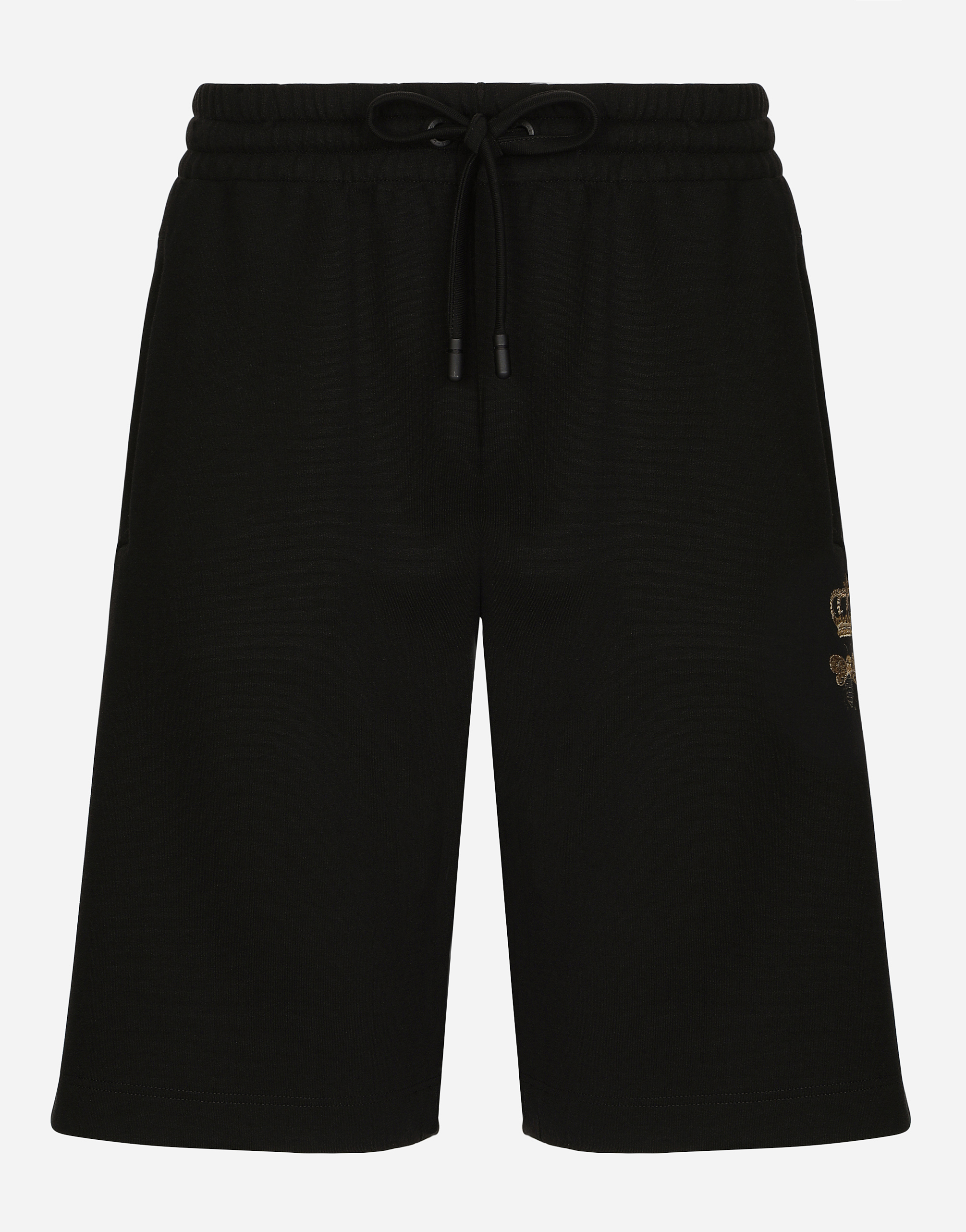 Dolce & Gabbana Bermuda - Man Pants And Shorts Black Cotton