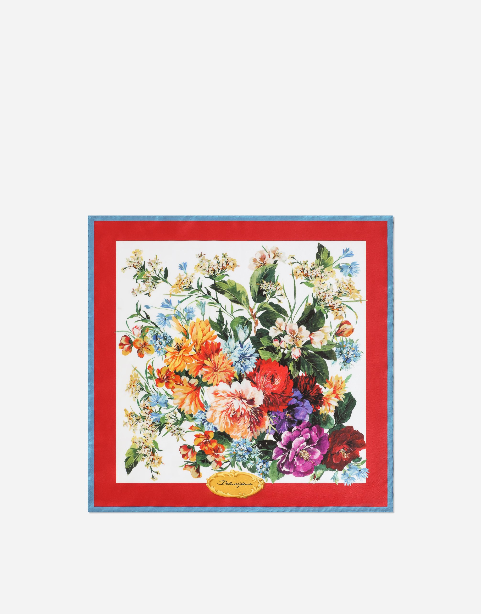 Dolce & Gabbana 50x50 Silk Twill Foulard - Woman Scarves And Silks Multicolor Onesize
