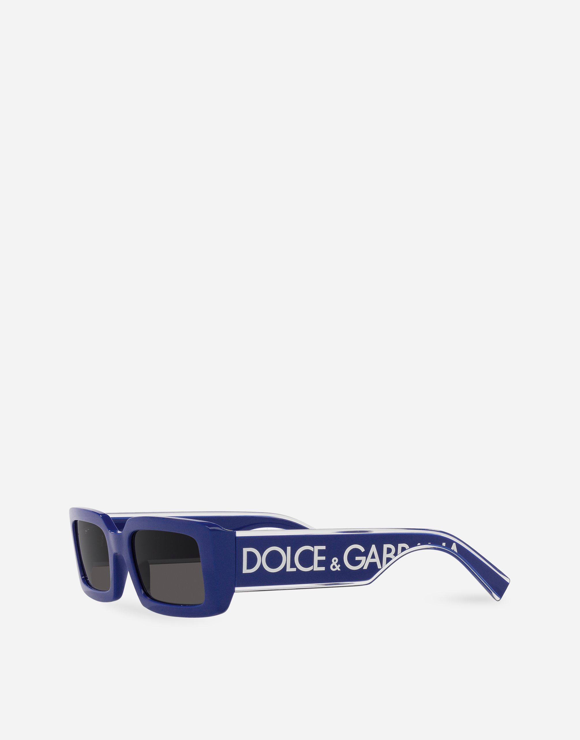 Shop Dolce & Gabbana Dg Elastic Sunglasses In Blue