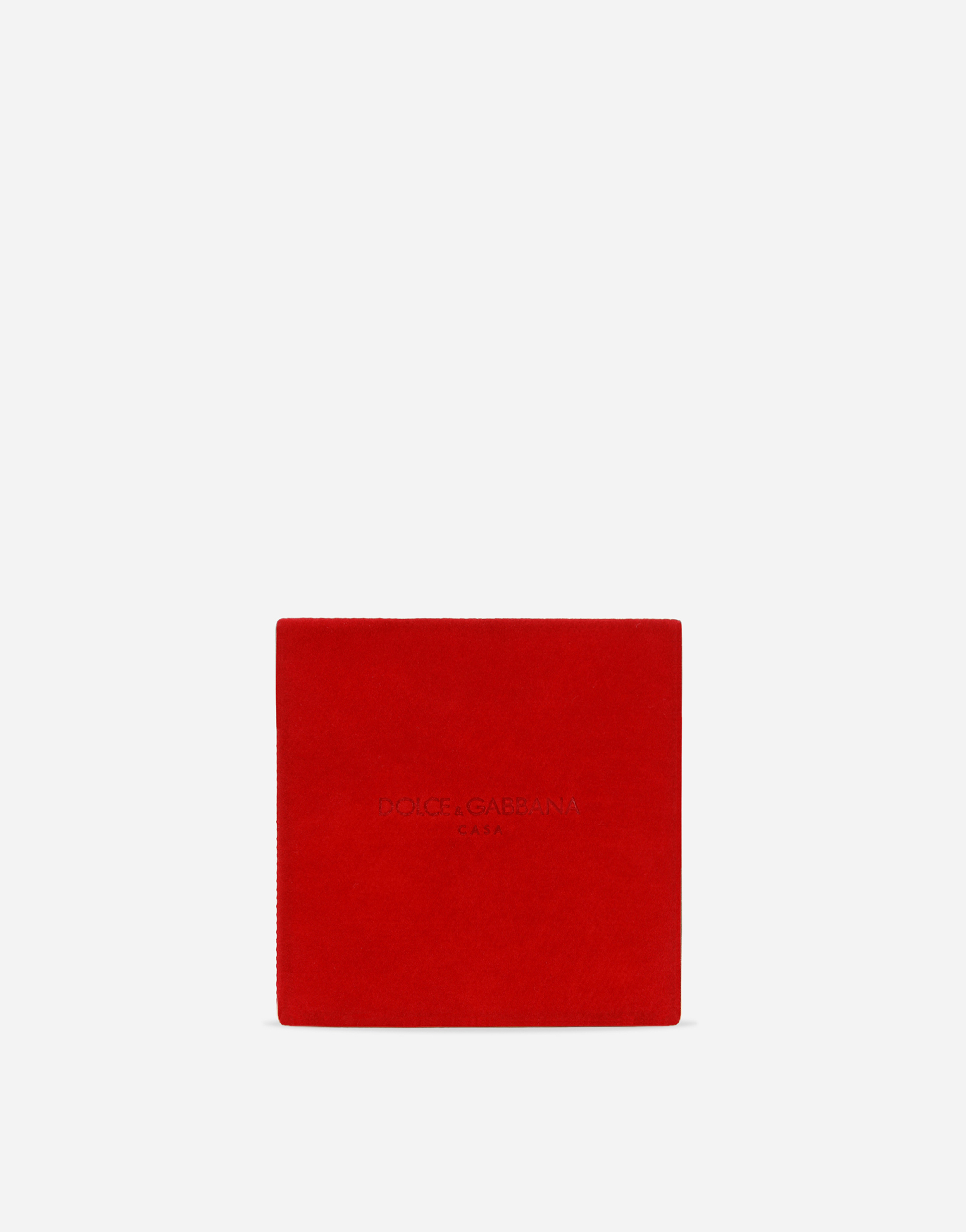 Dolce & Gabbana Medium Porcelain Coaster In Multicolor