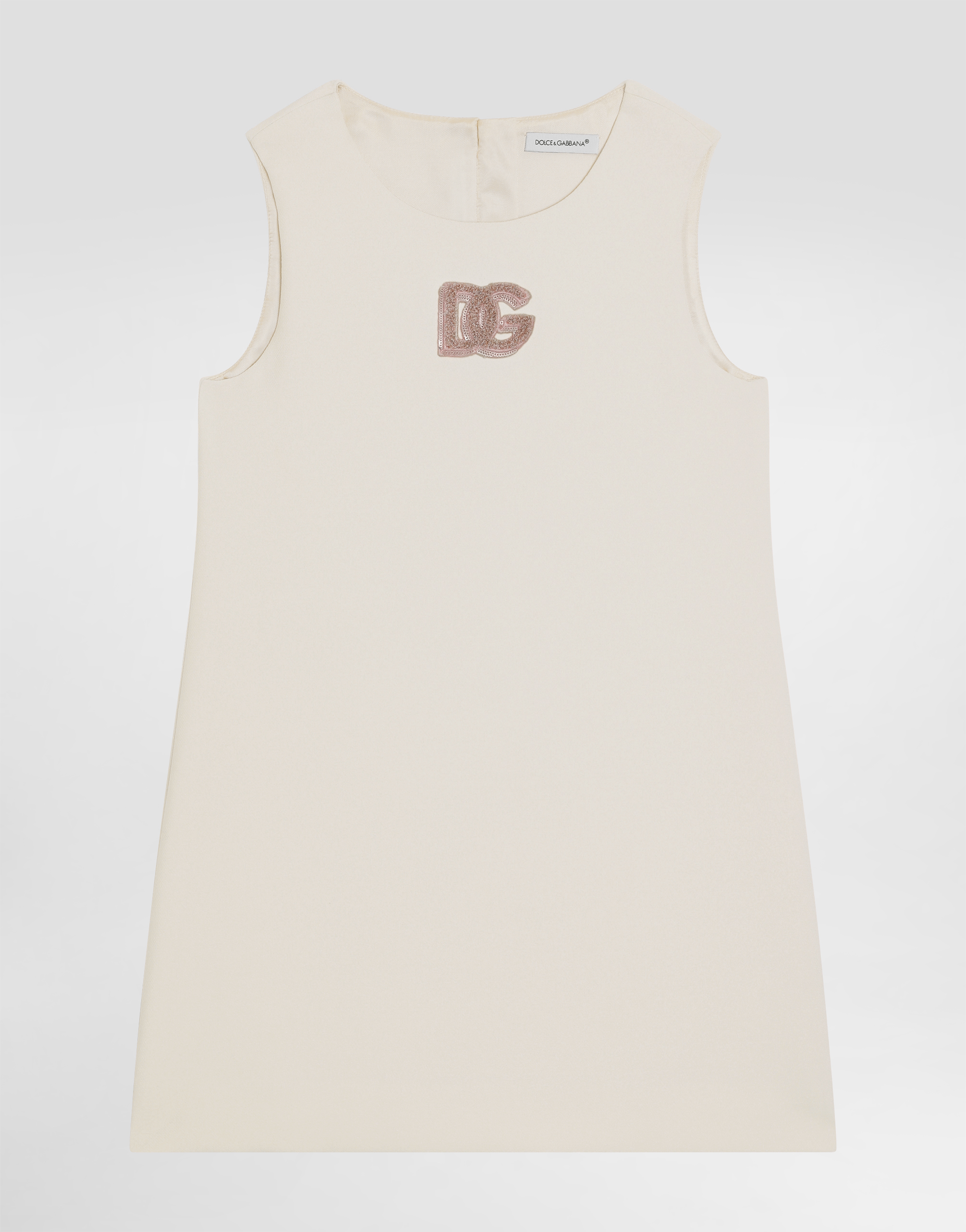 Dolce & Gabbana Sleeveless Cady Dress - Woman Dresses Pink 13 Years