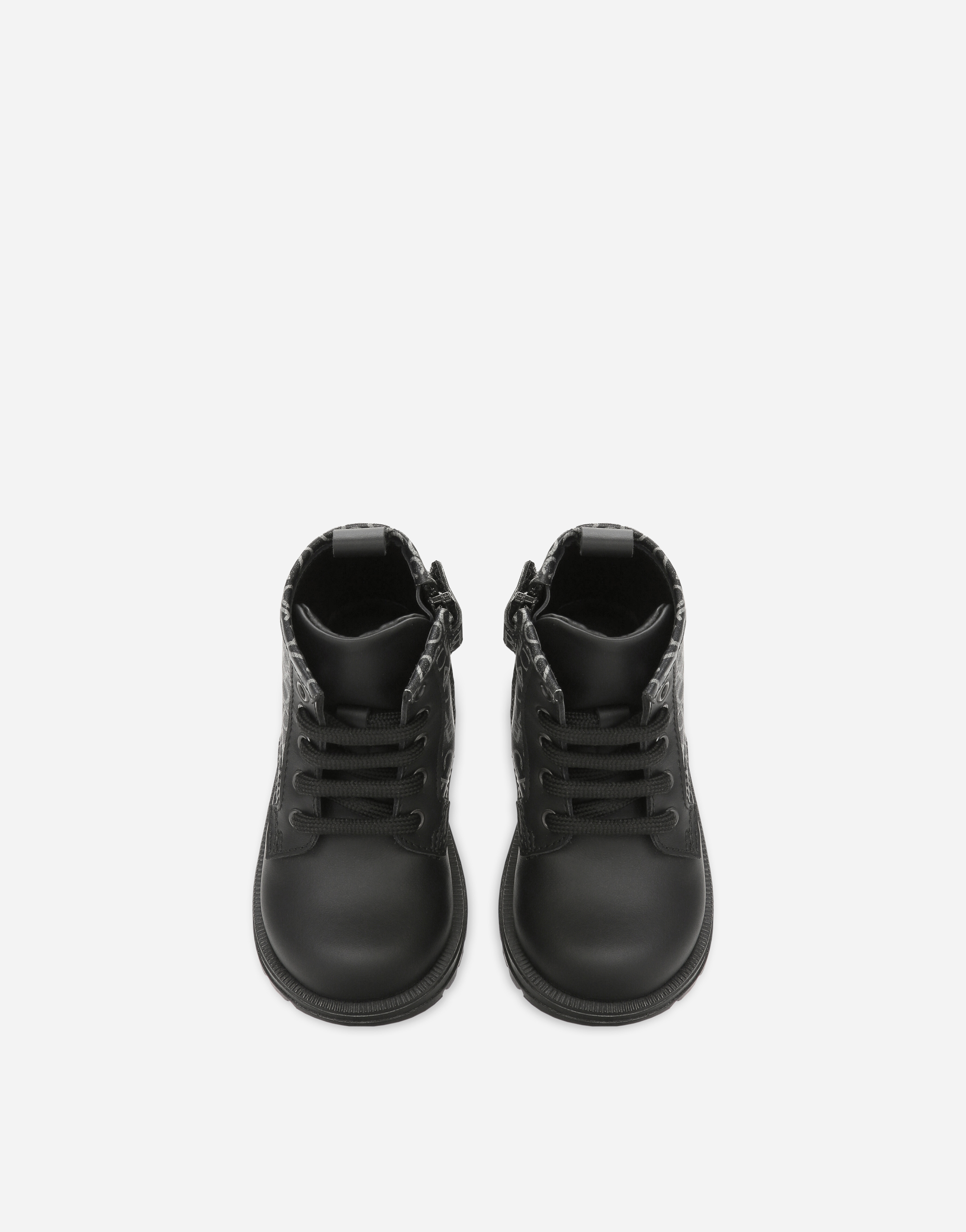 DOLCE & GABBANA PRINTED CALFSKIN ANKLE BOOTS