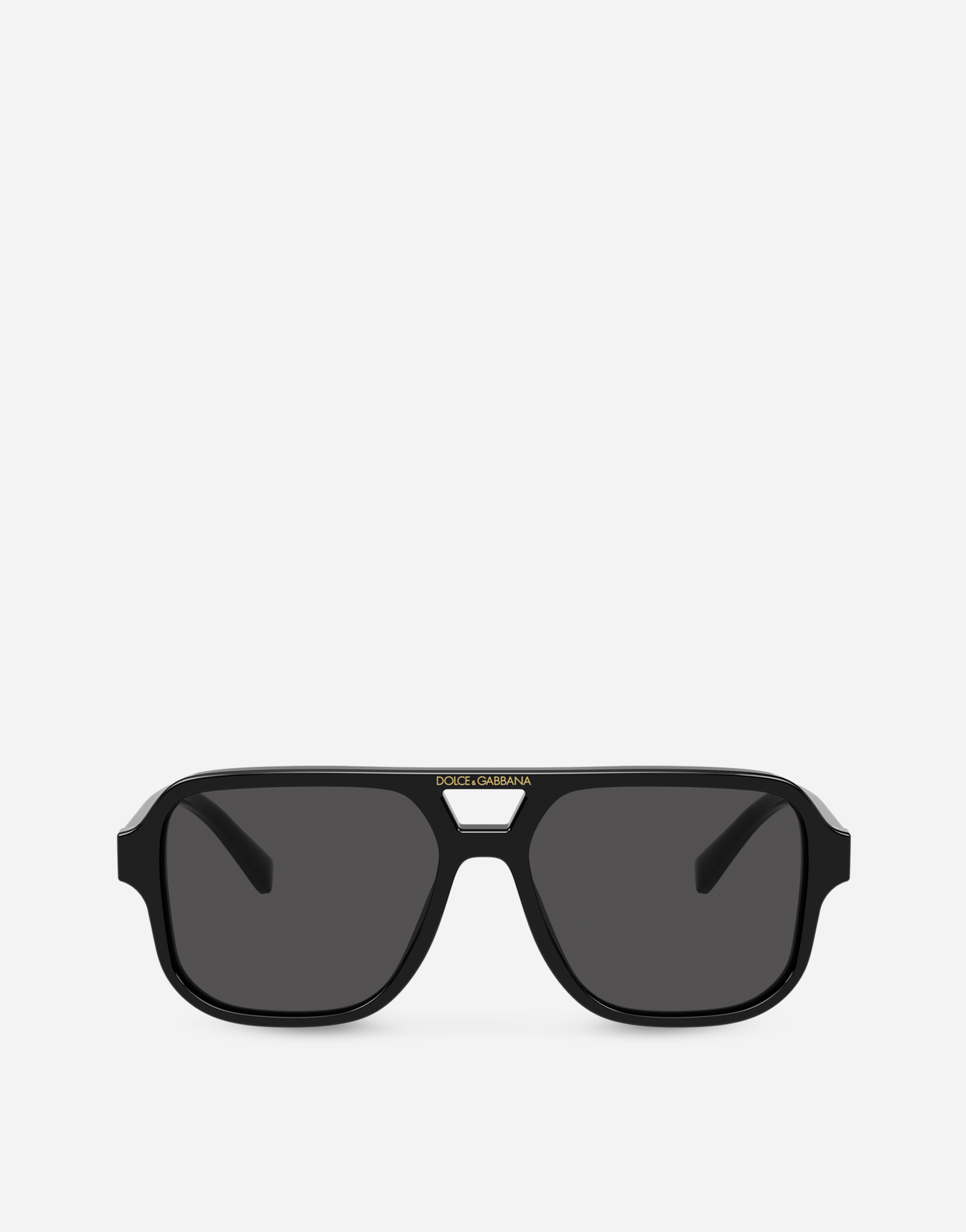 Dolce & Gabbana Kids' Logo-print Square-frame Sunglasses In Black