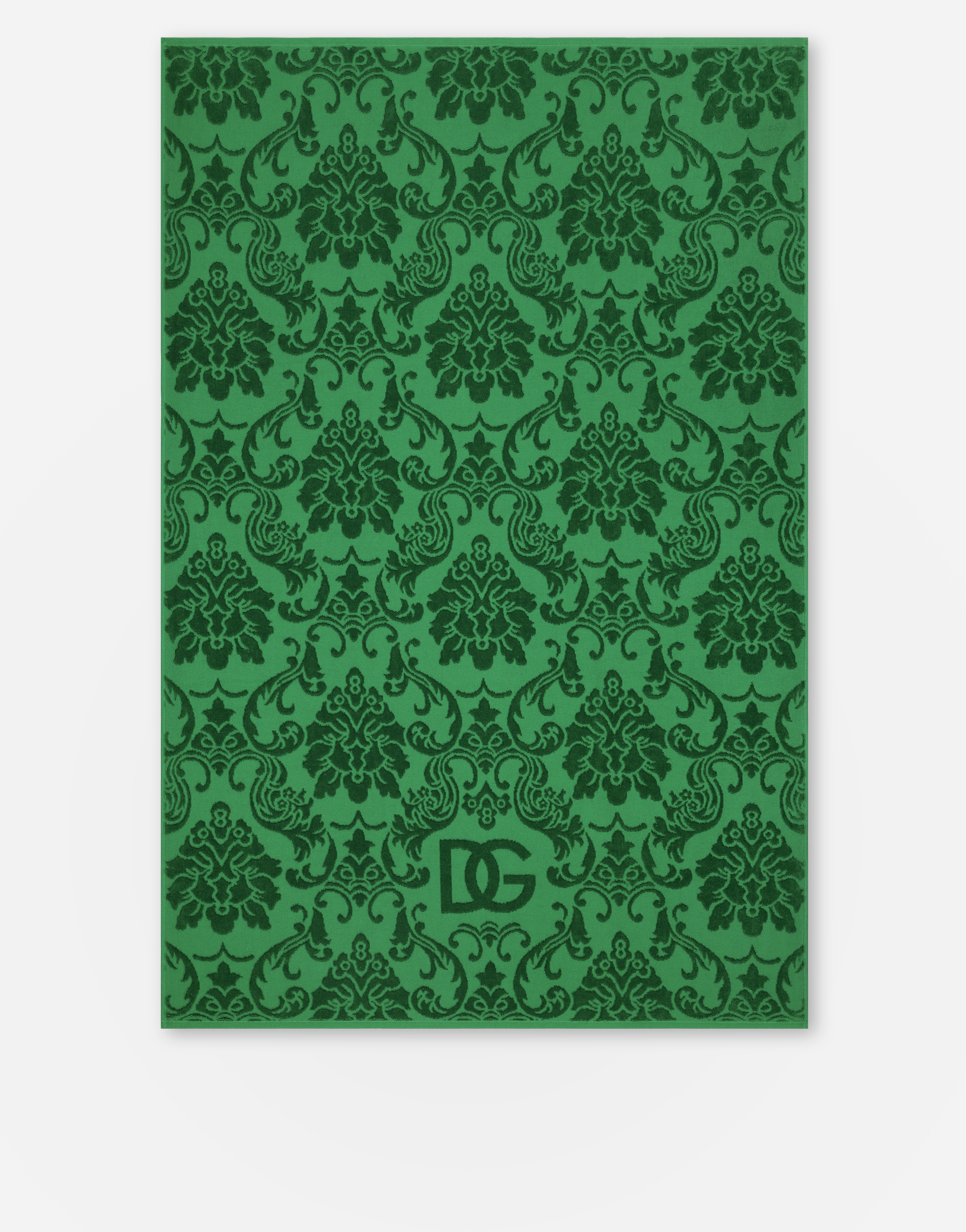 Dolce & Gabbana - Dg Logo Jacquard Set Of 5 Towels - Green In Multicolor