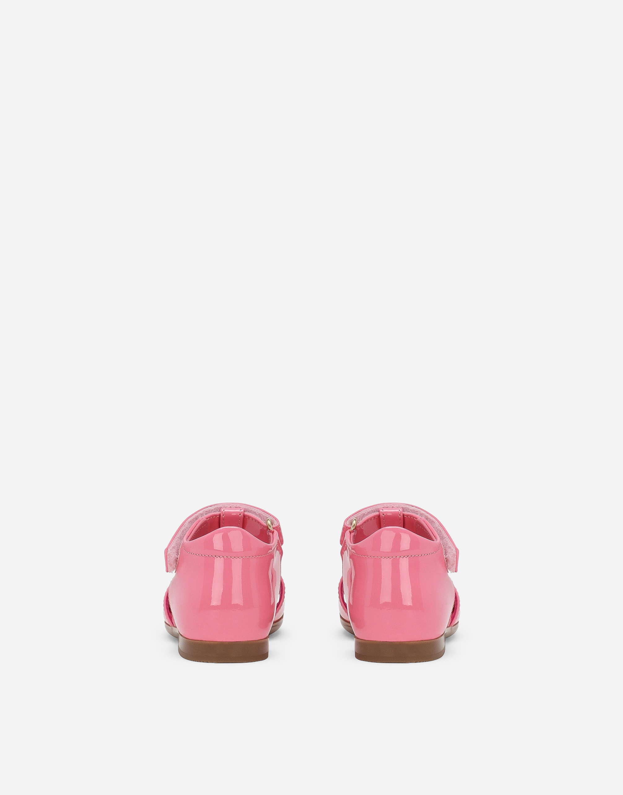 Patent leather sandals
