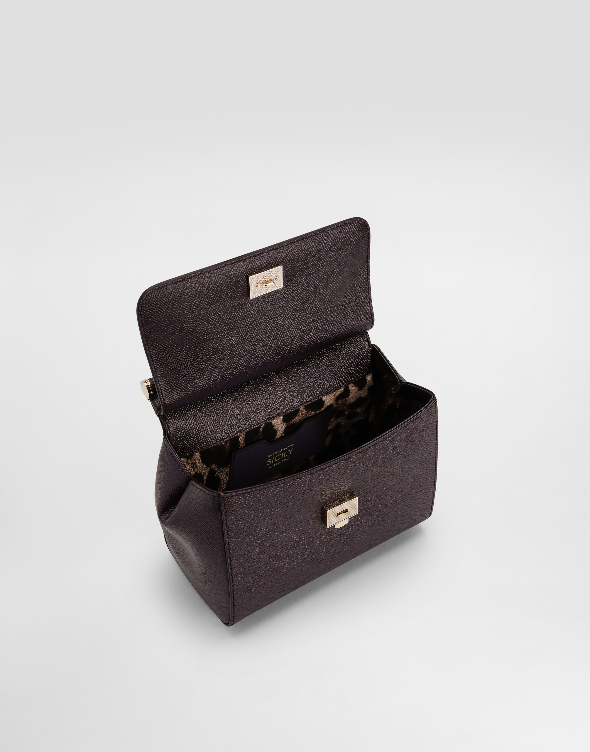 Dolce & Gabbana Medium Sicily Handbag In Must Color In Black