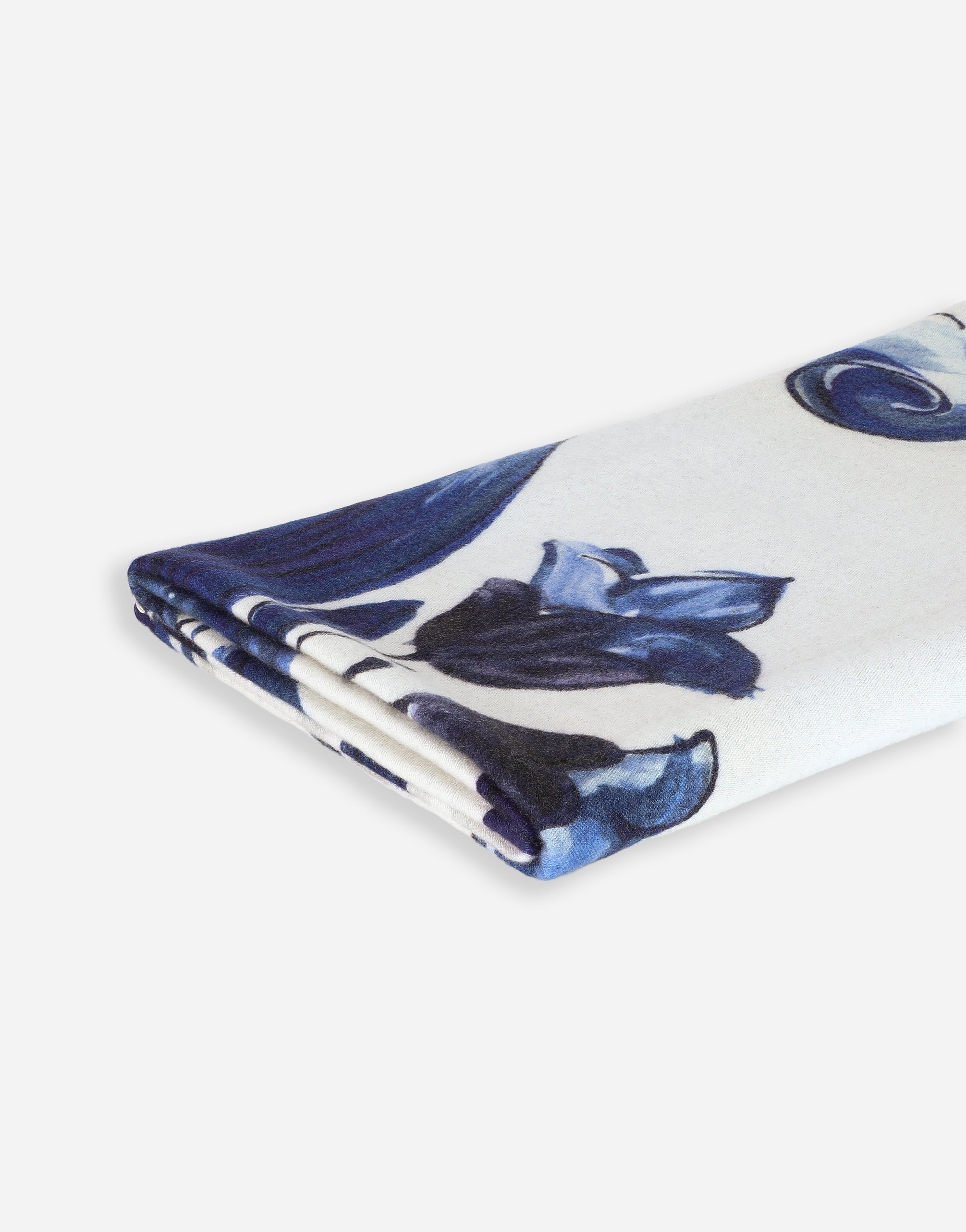 Dolce & Gabbana Silk And Wool Blanket In Multi