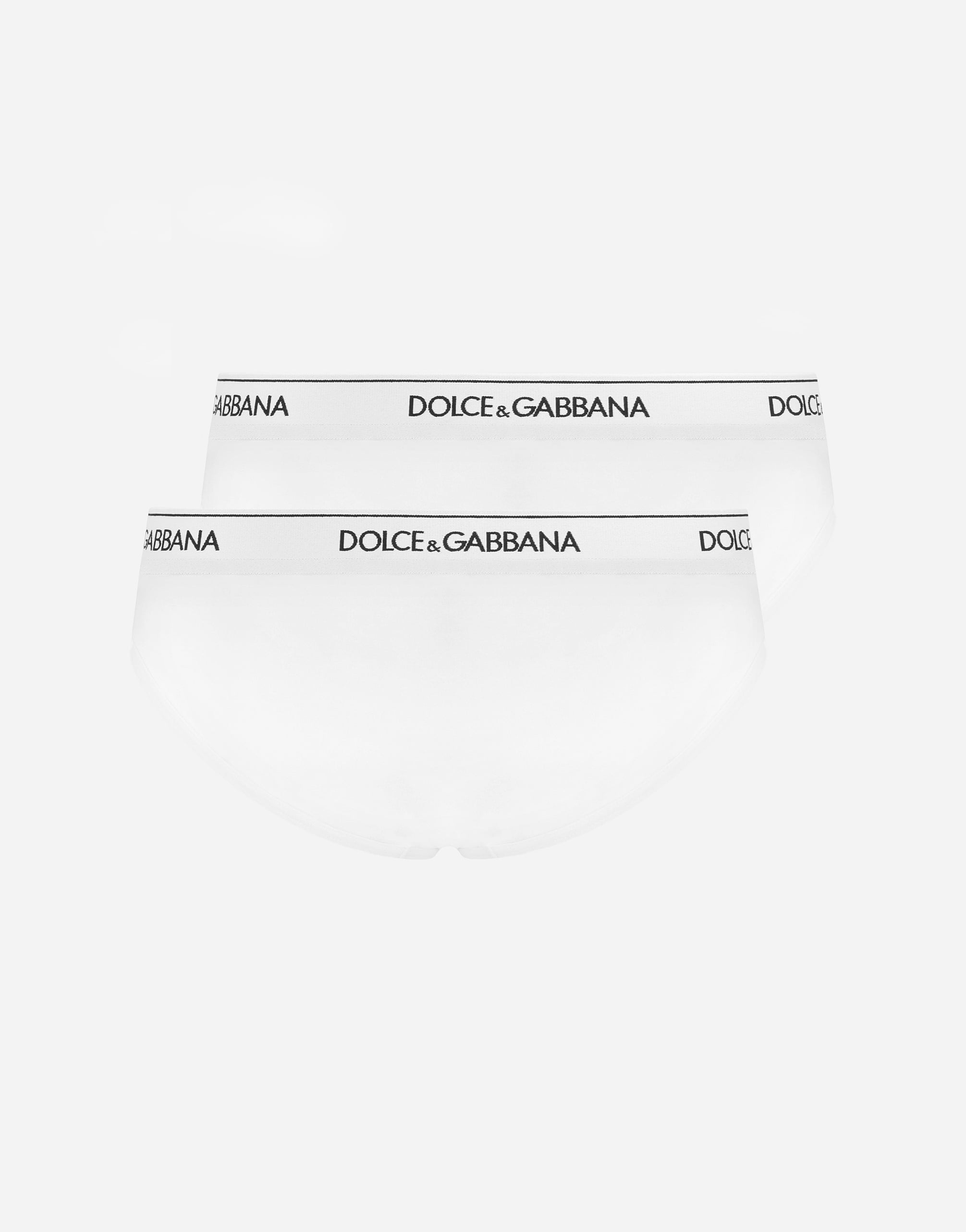  Dolce & Gabbana Bi-pack Midi-slip Baumwollstretch - Mann Unterwäsche Und Loungewear Wei� Baumwolle 3 