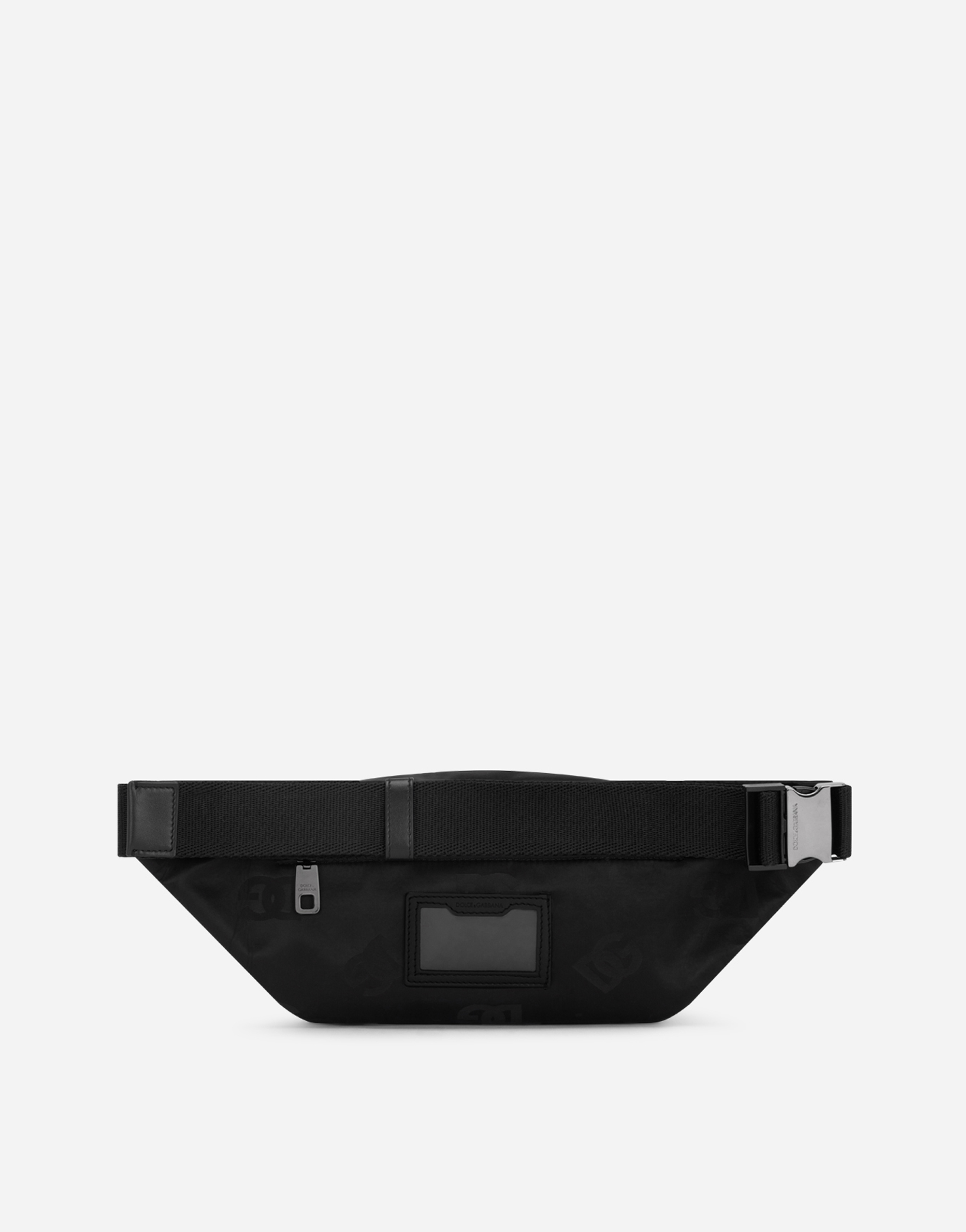 DOLCE & GABBANA SMALL NYLON BELT BAG WITH LOGO