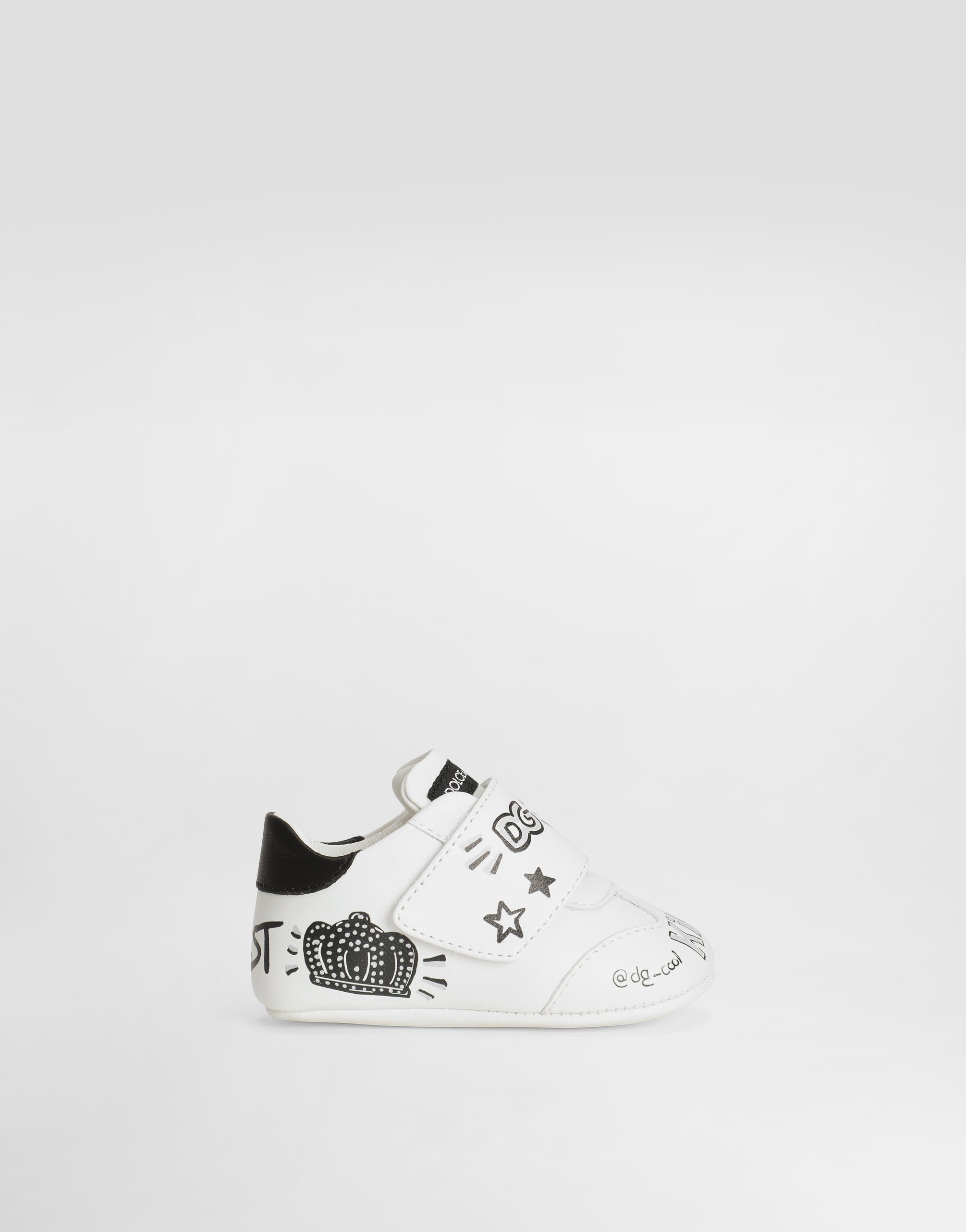 Sneakers printed nappa leather