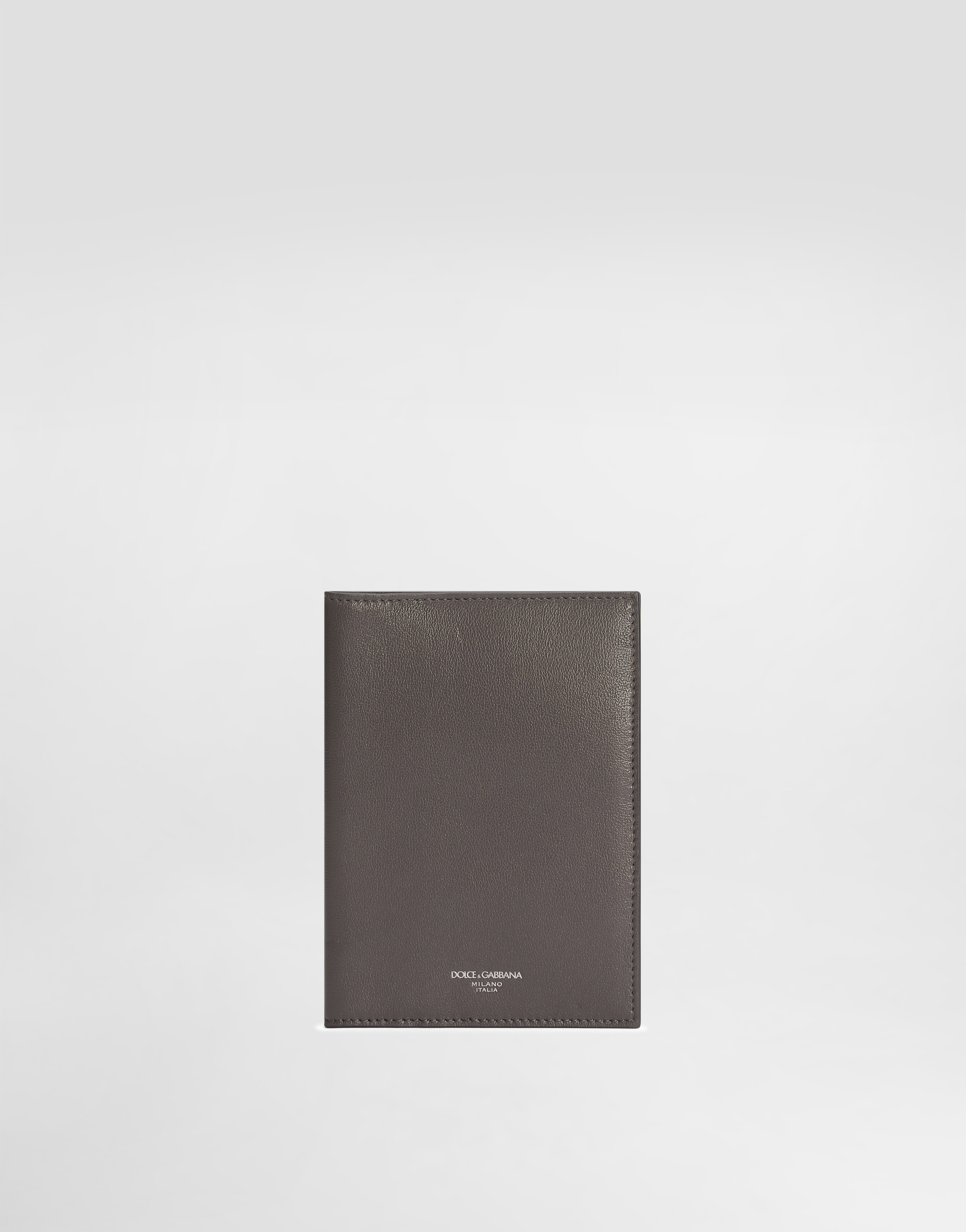 Dolce & Gabbana Logo Lettering Bifold Wallet In Grey