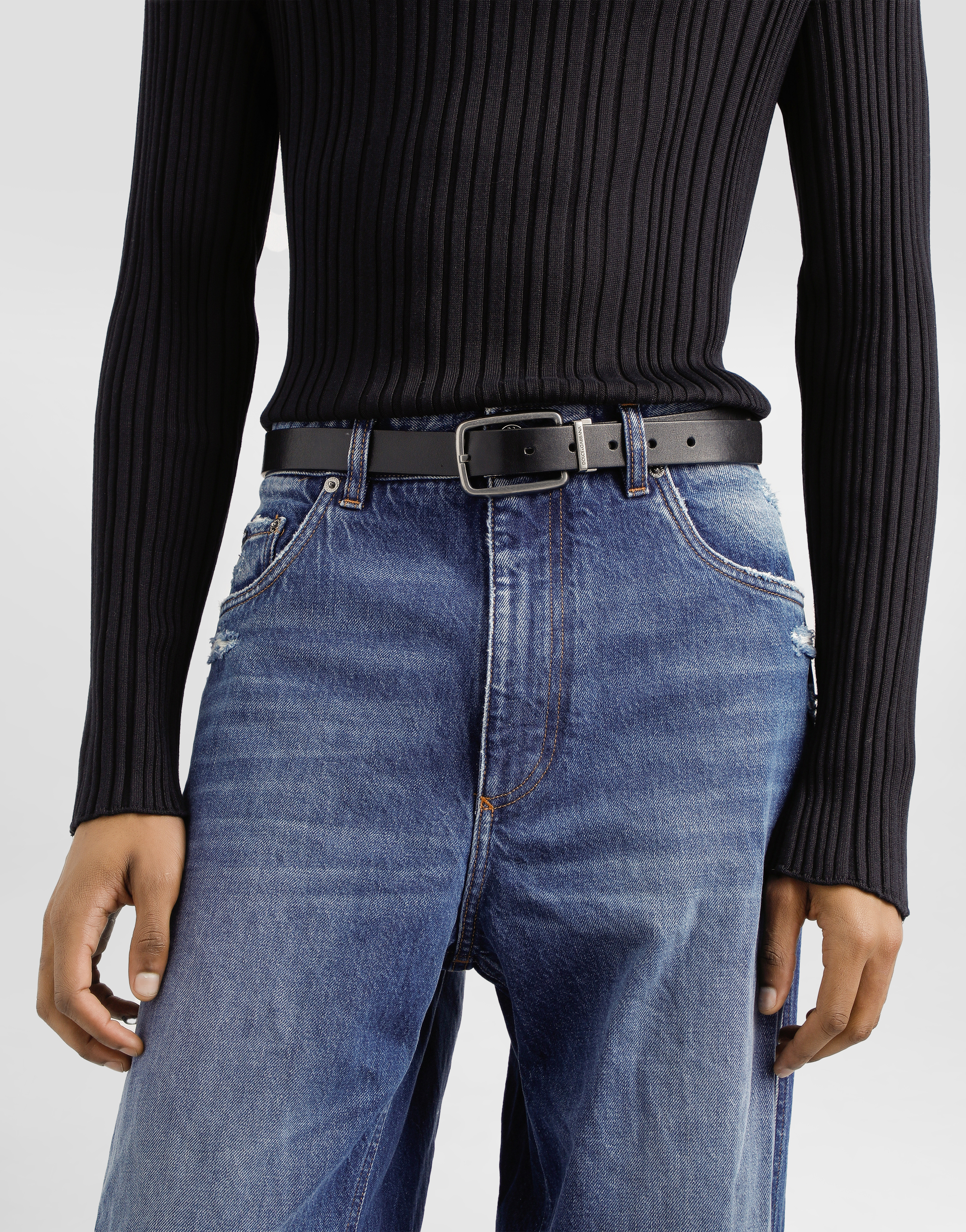 Calfskin belt