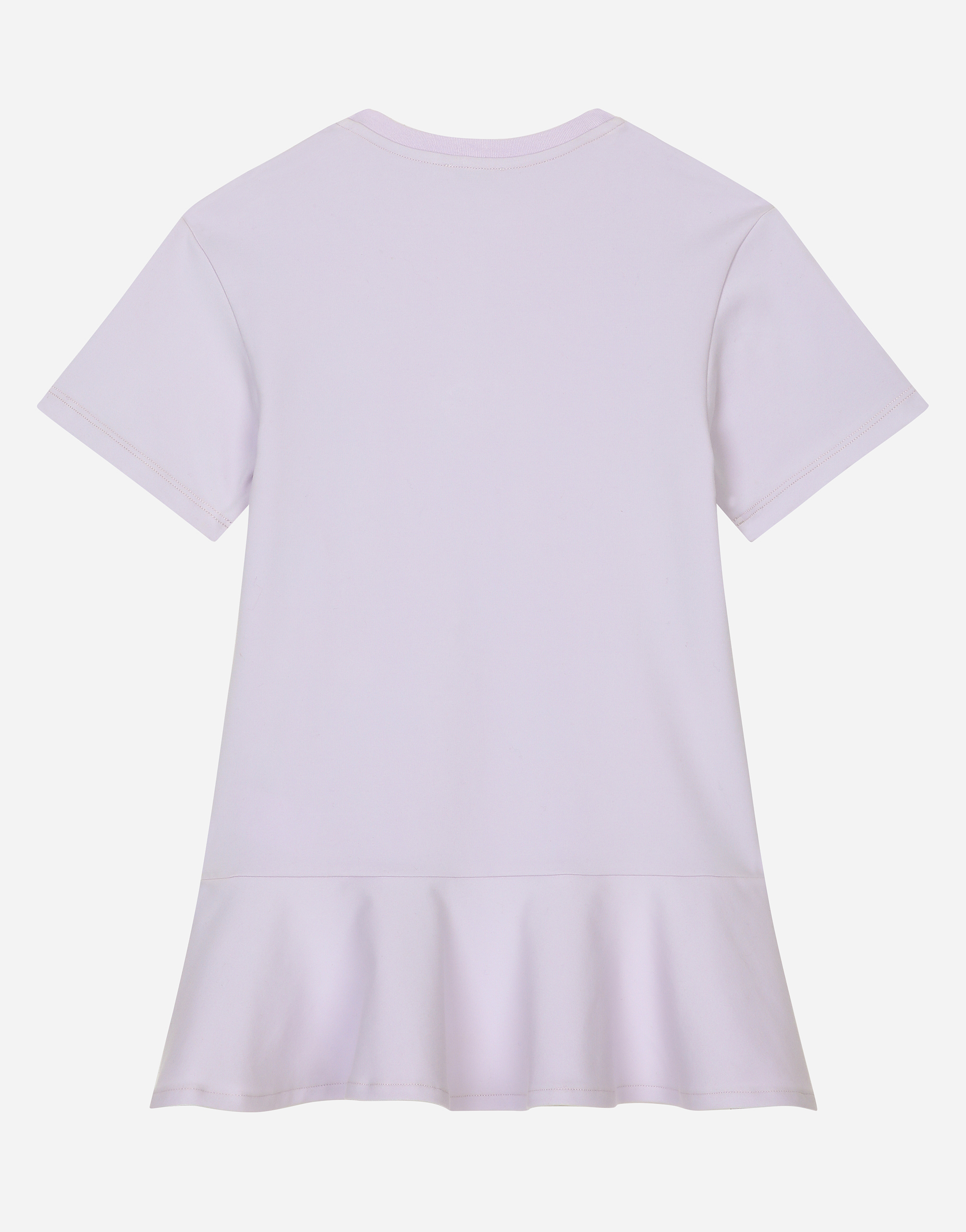 Dolce & Gabbana Abito Maniche Corte In Lilac