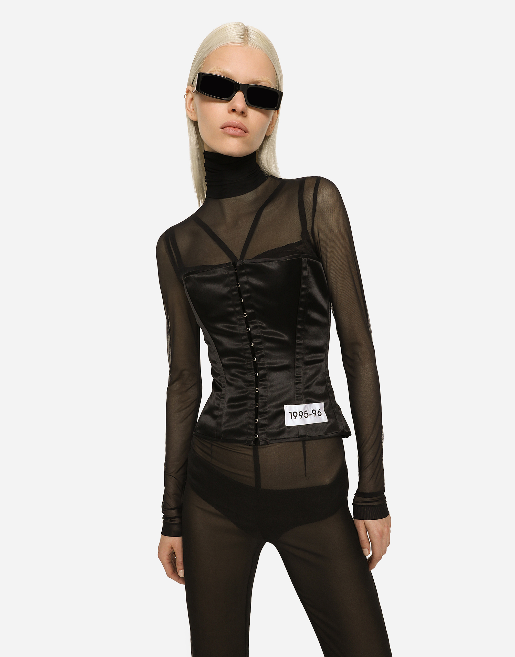 Dolce & Gabbana Corset With Re-edition Label In Black
