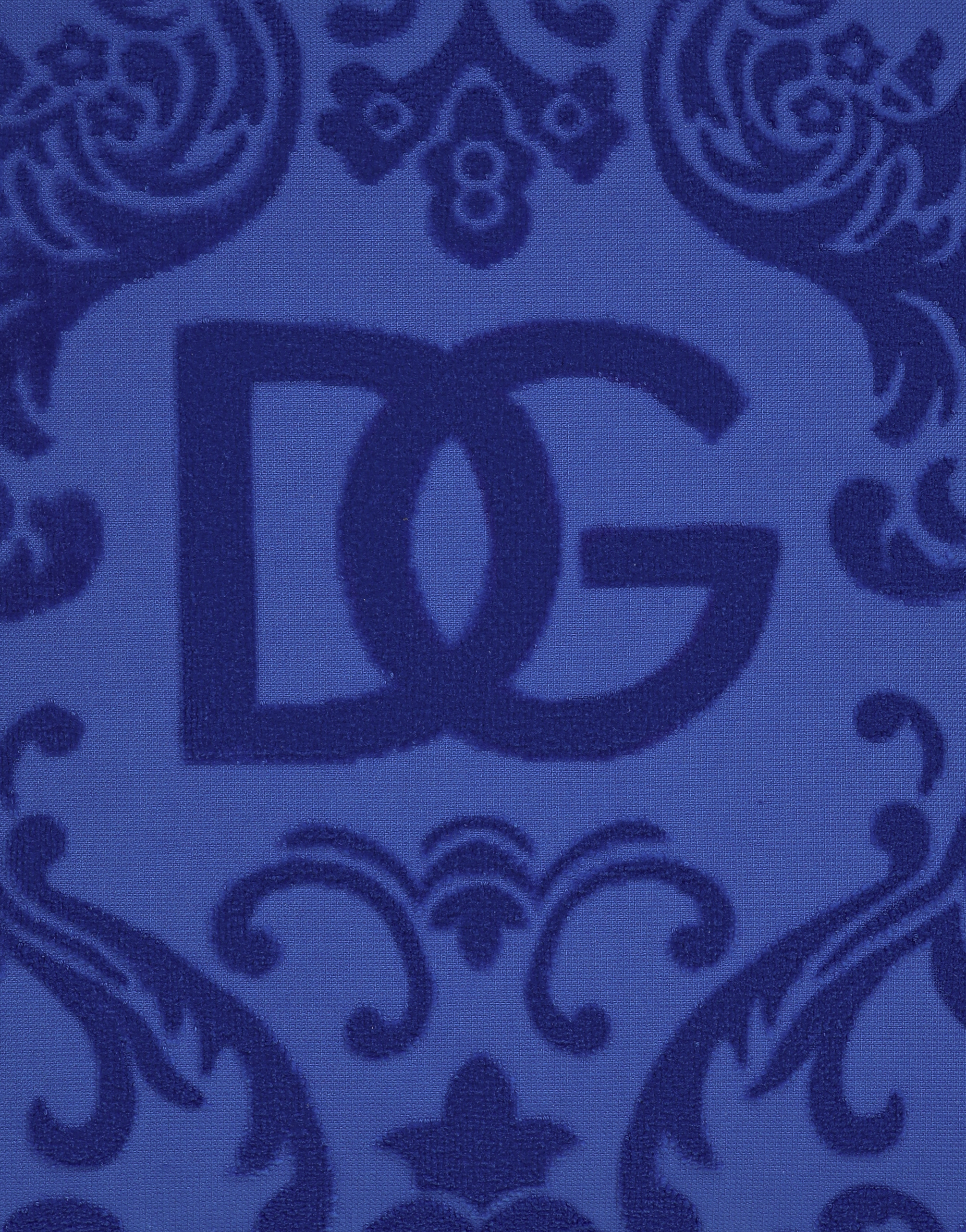 Dolce & Gabbana Cotton Terry Outdoor Cushion In Multicolor
