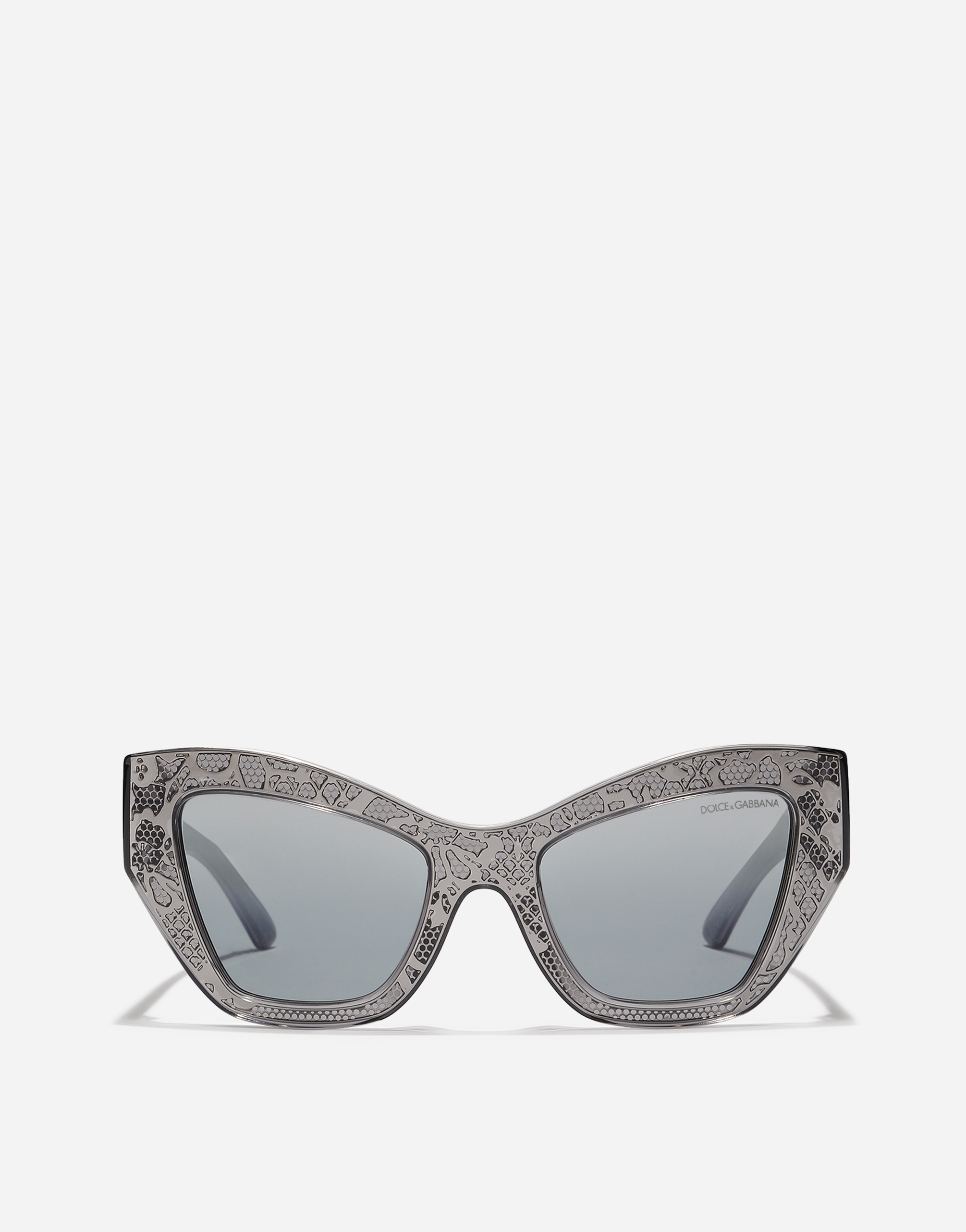 Dolce & Gabbana Dg Lace Sunglasses In Dark Grey
