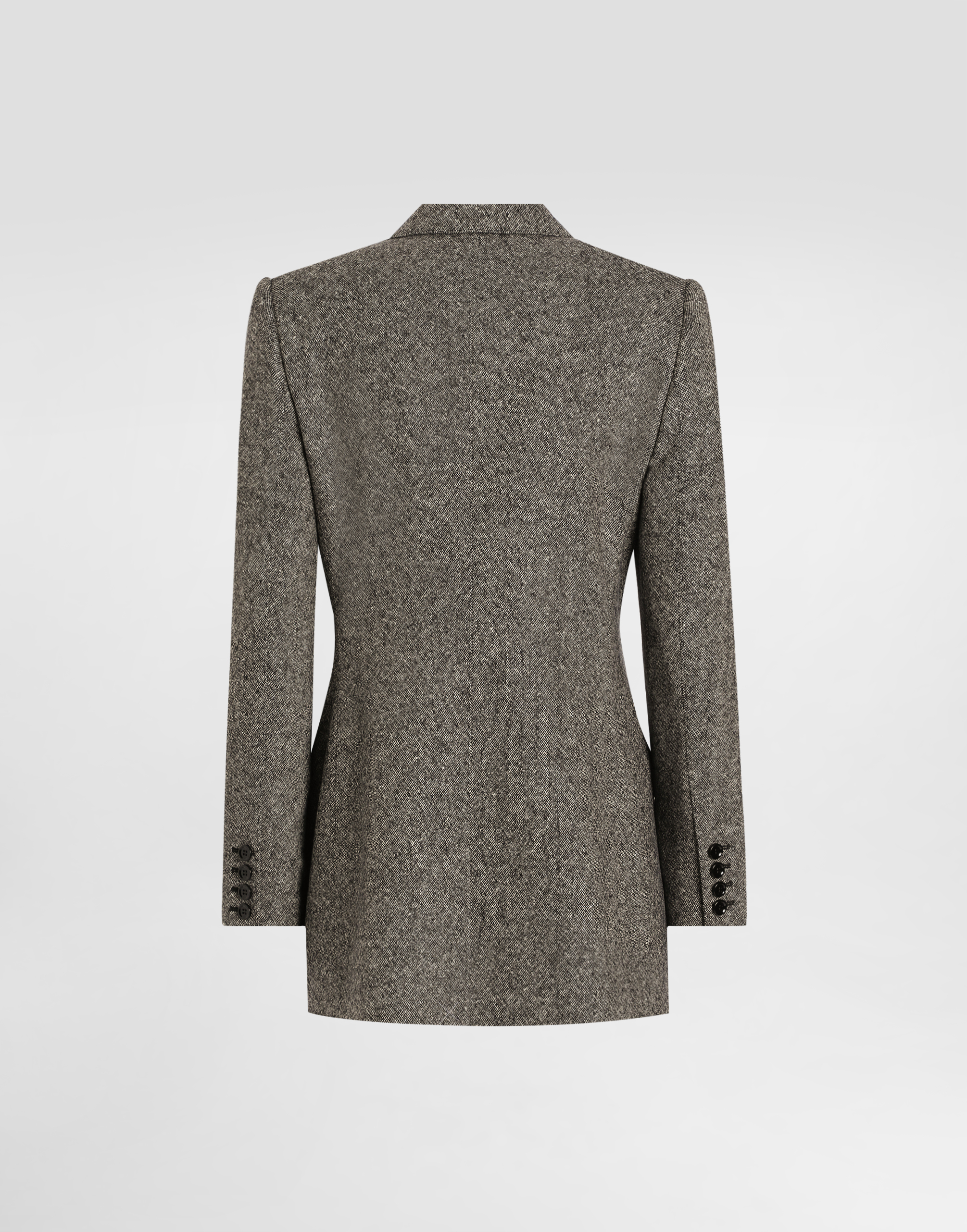 Single-breasted jacket dotted wool