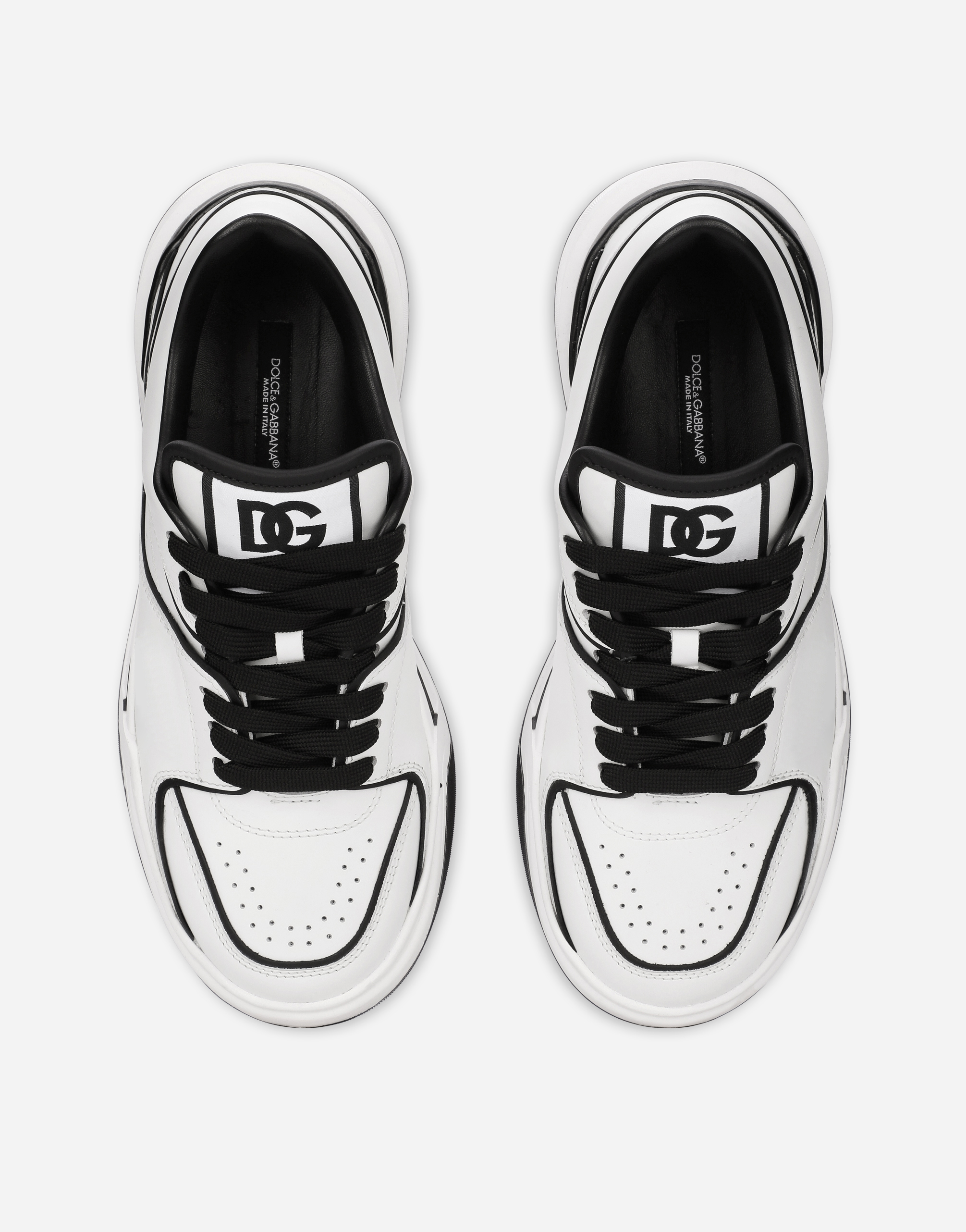 DOLCE & GABBANA CALFSKIN NEW ROMA SNEAKERS