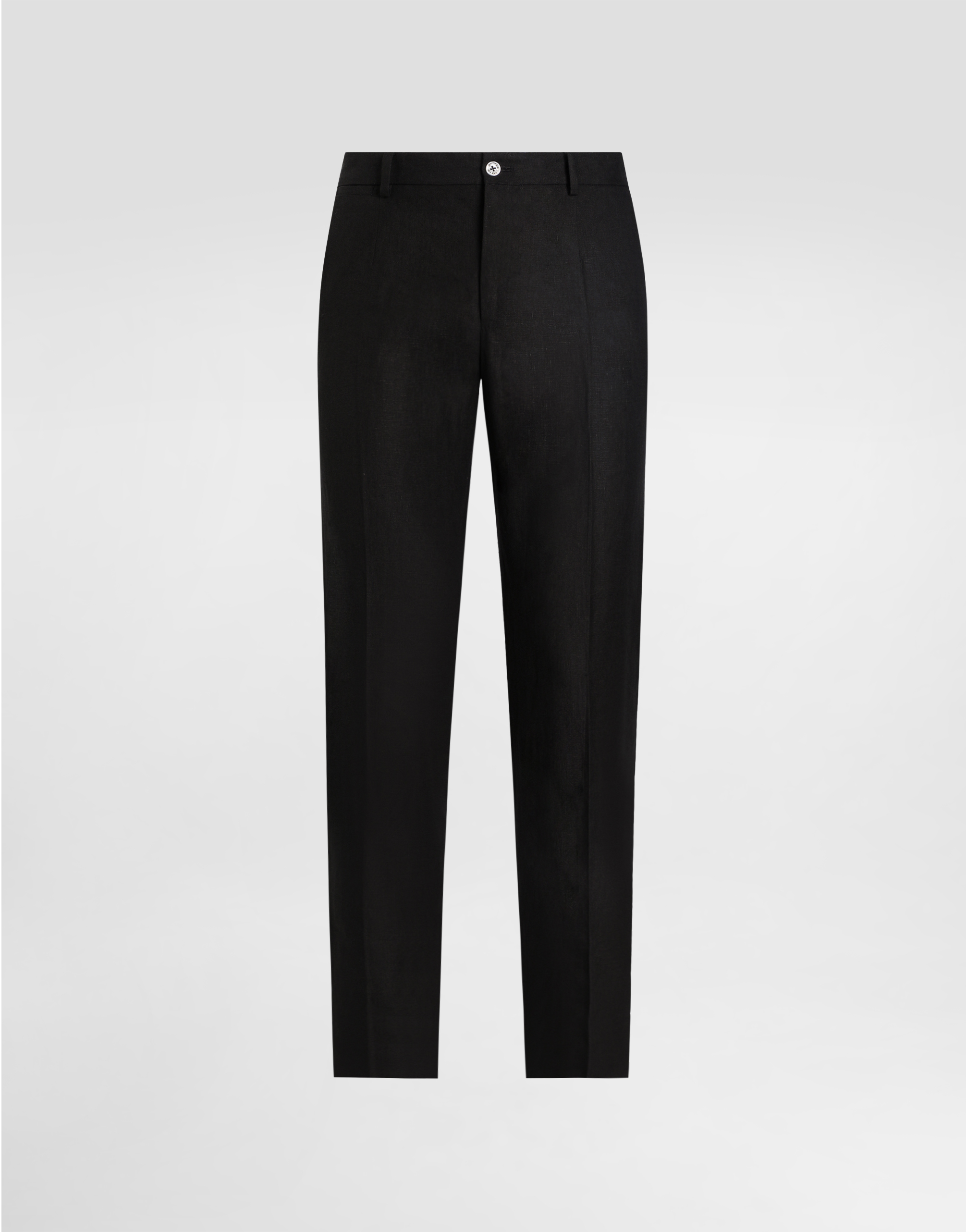 Dolce & Gabbana Tailored Trousers With Stylish Accents In Black