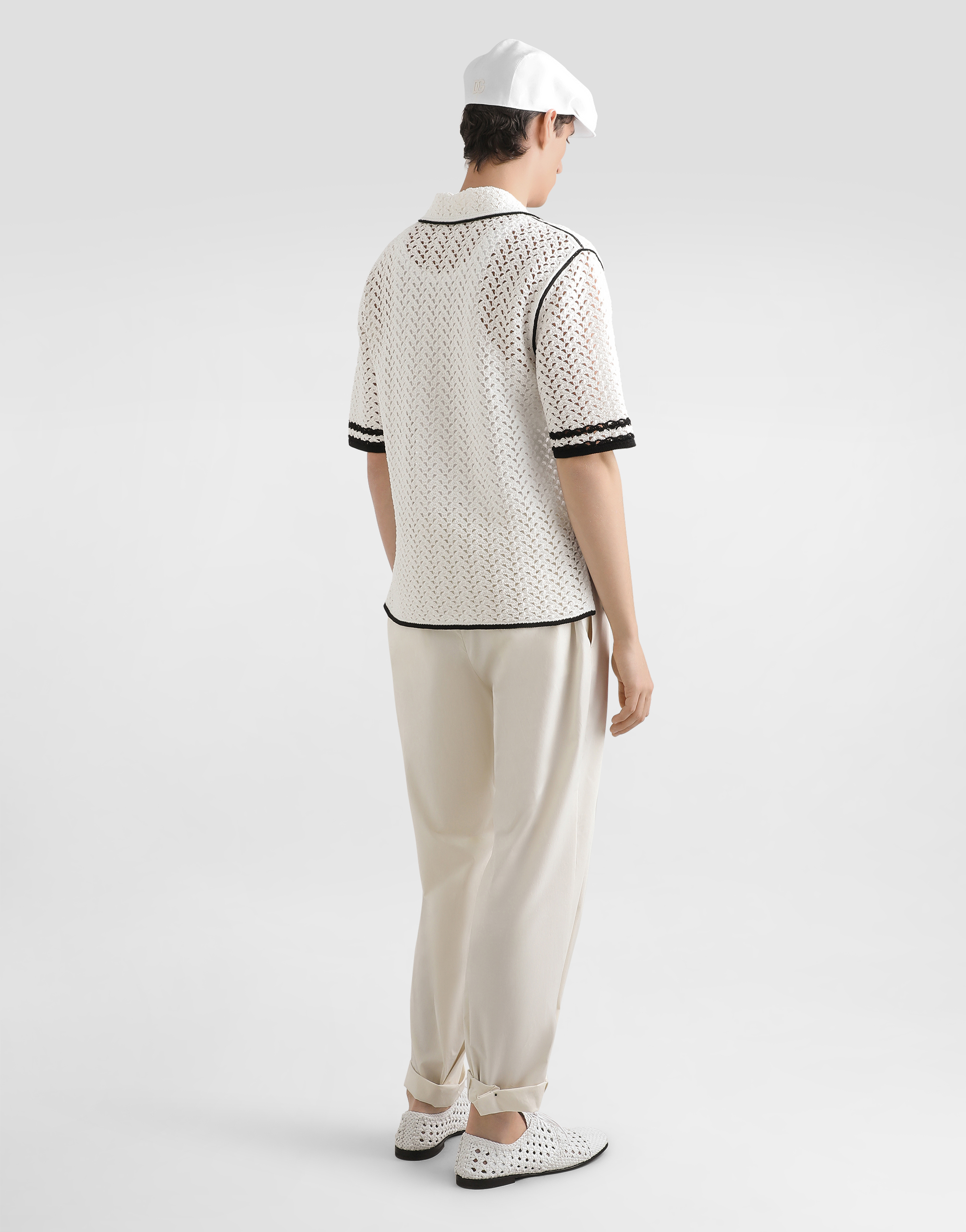 Camicia crochet effetto uncinetto