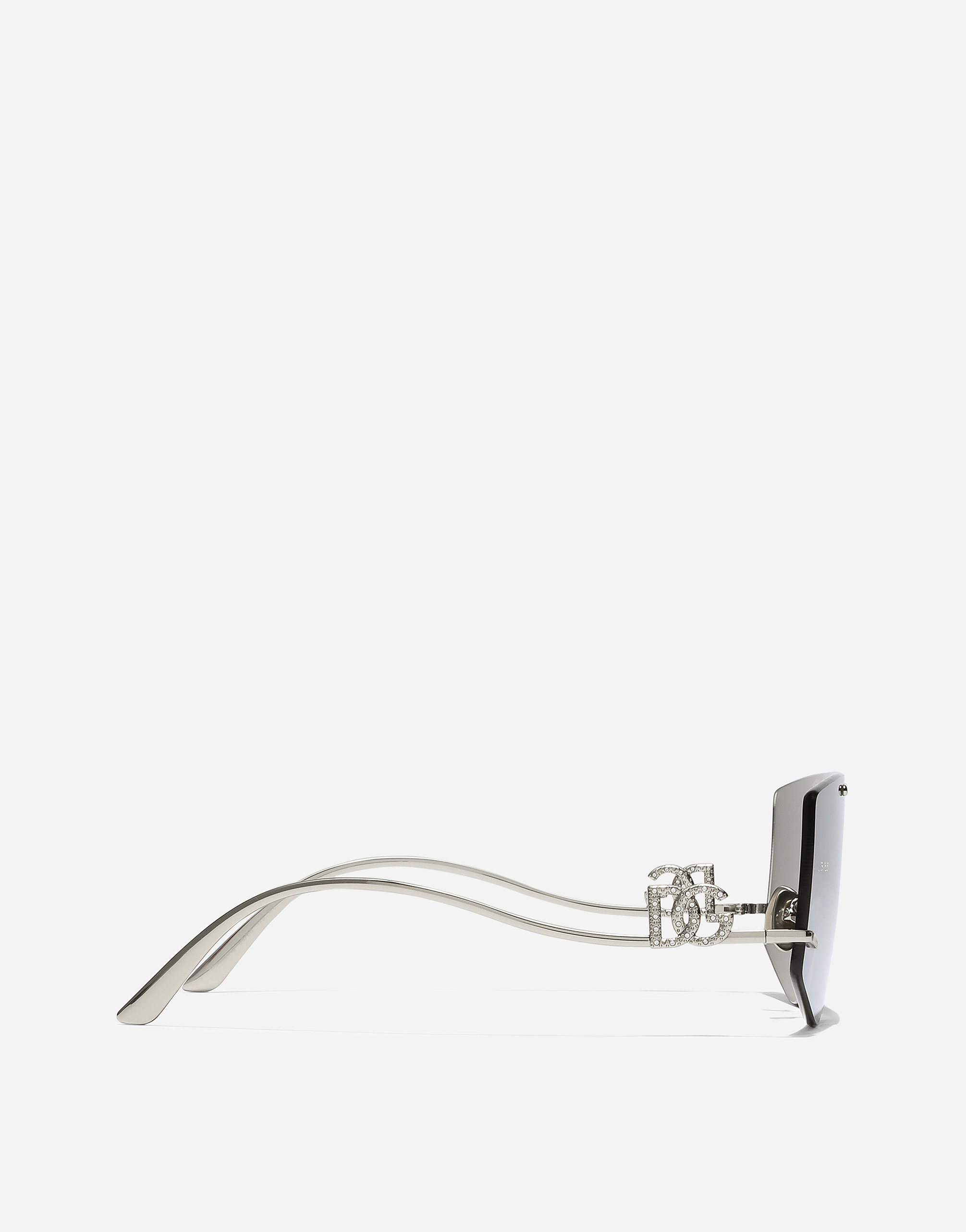 Dolce & Gabbana Dg Crystal Sunglasses In Grey