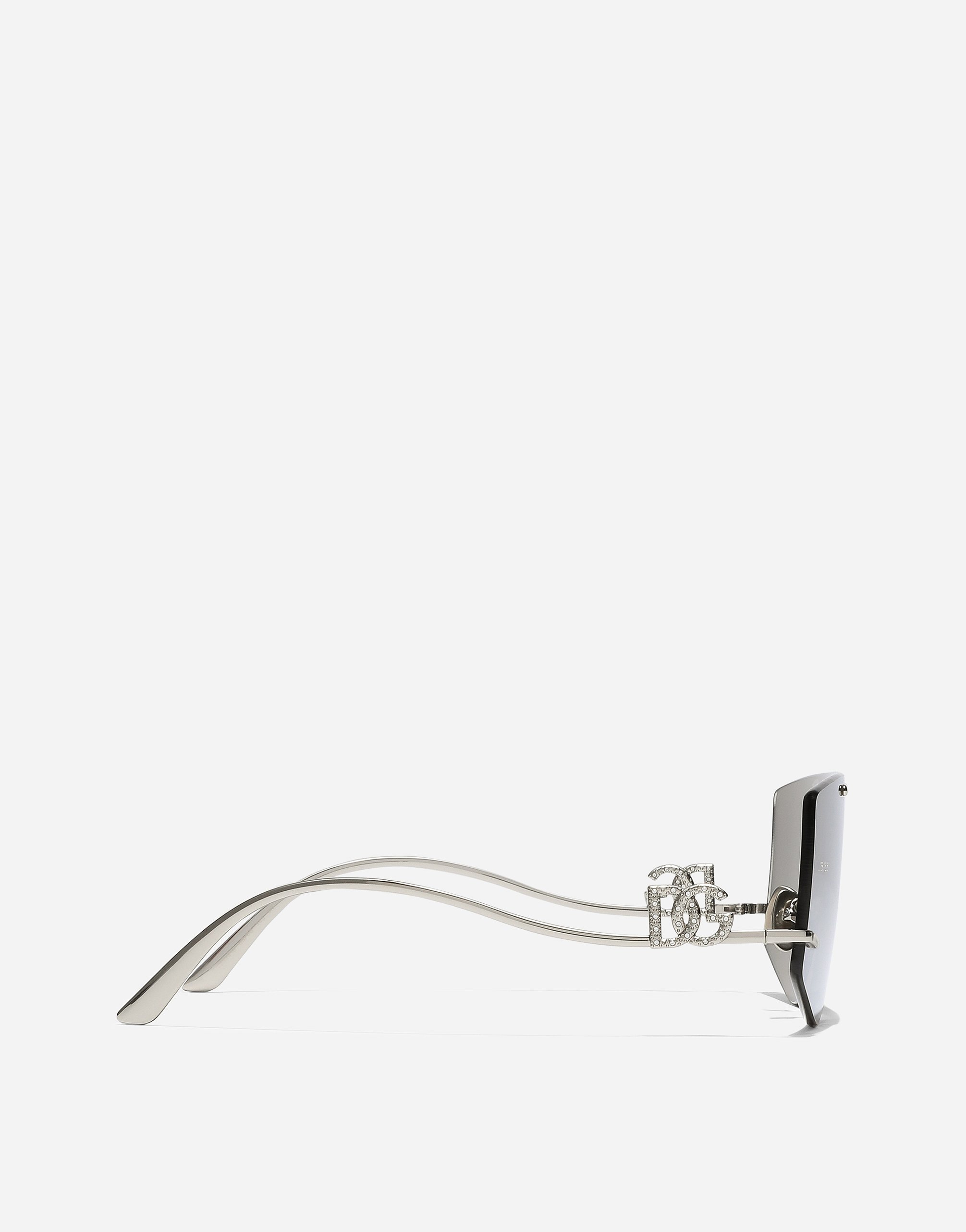 Dolce & Gabbana Dg Crystal Sunglasses In Grey