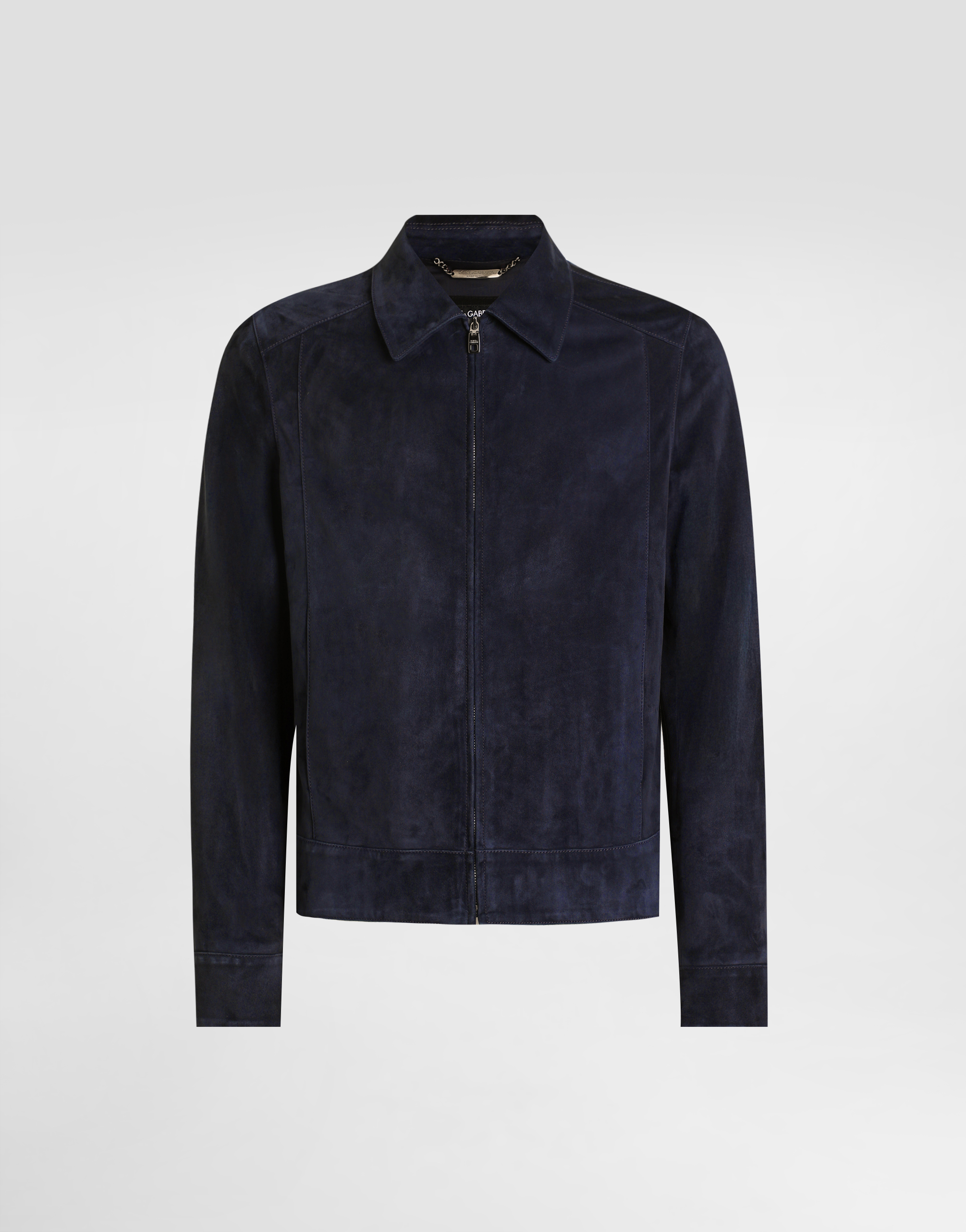 Leather zipped jacket