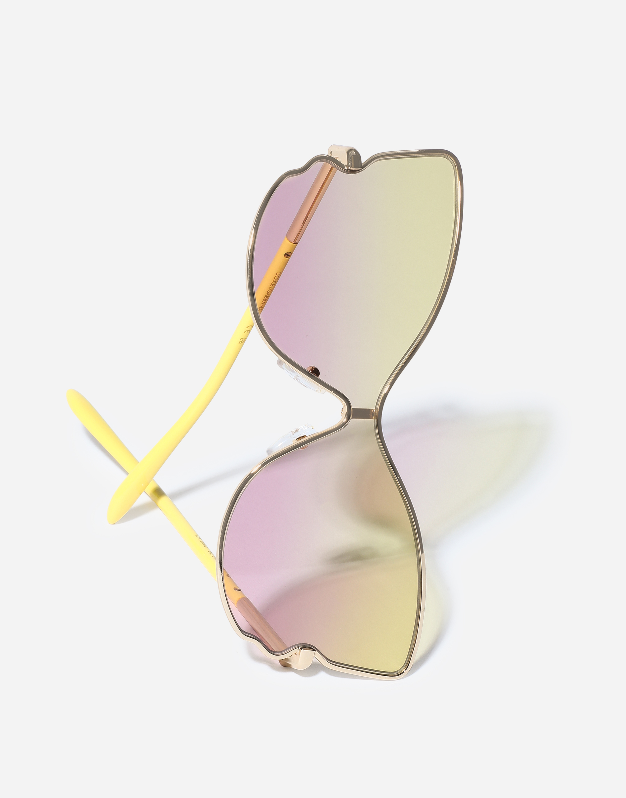 Dolce & Gabbana Butterfly  Sunglasses In Yellow
