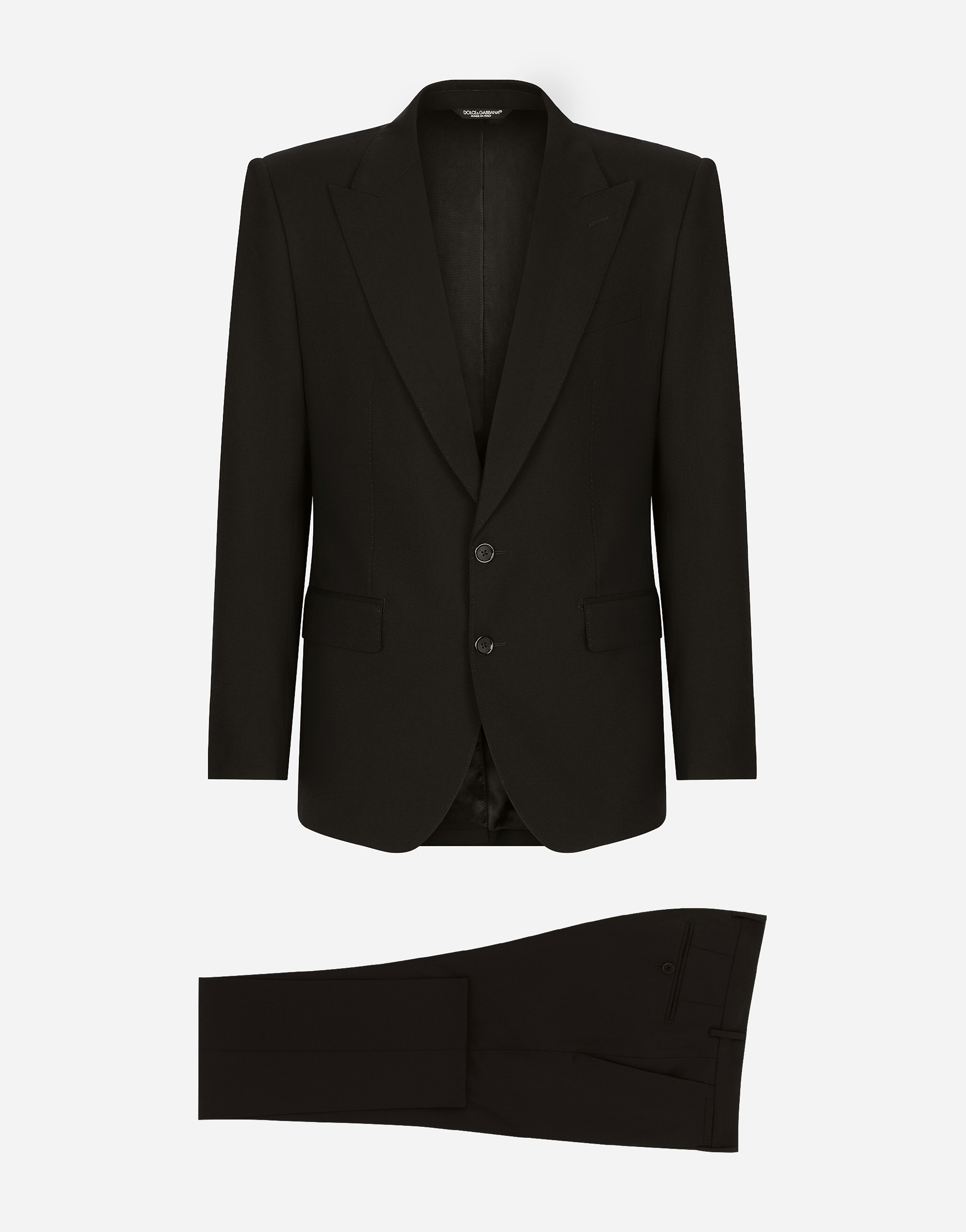 Dolce & Gabbana Men's Brown Two Button Three Piece Suit