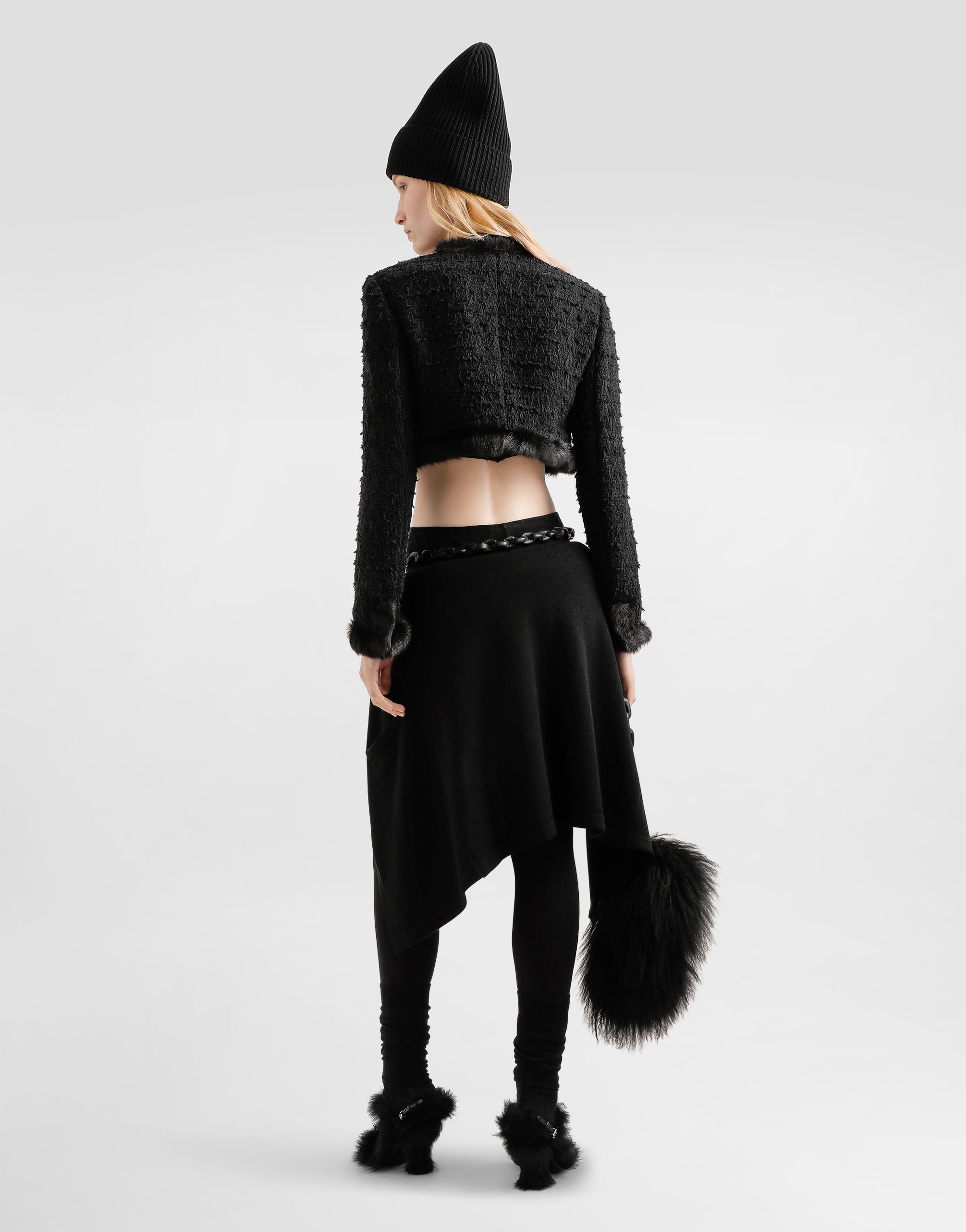 Dolce & Gabbana Single-breasted Mat Jacket In Black