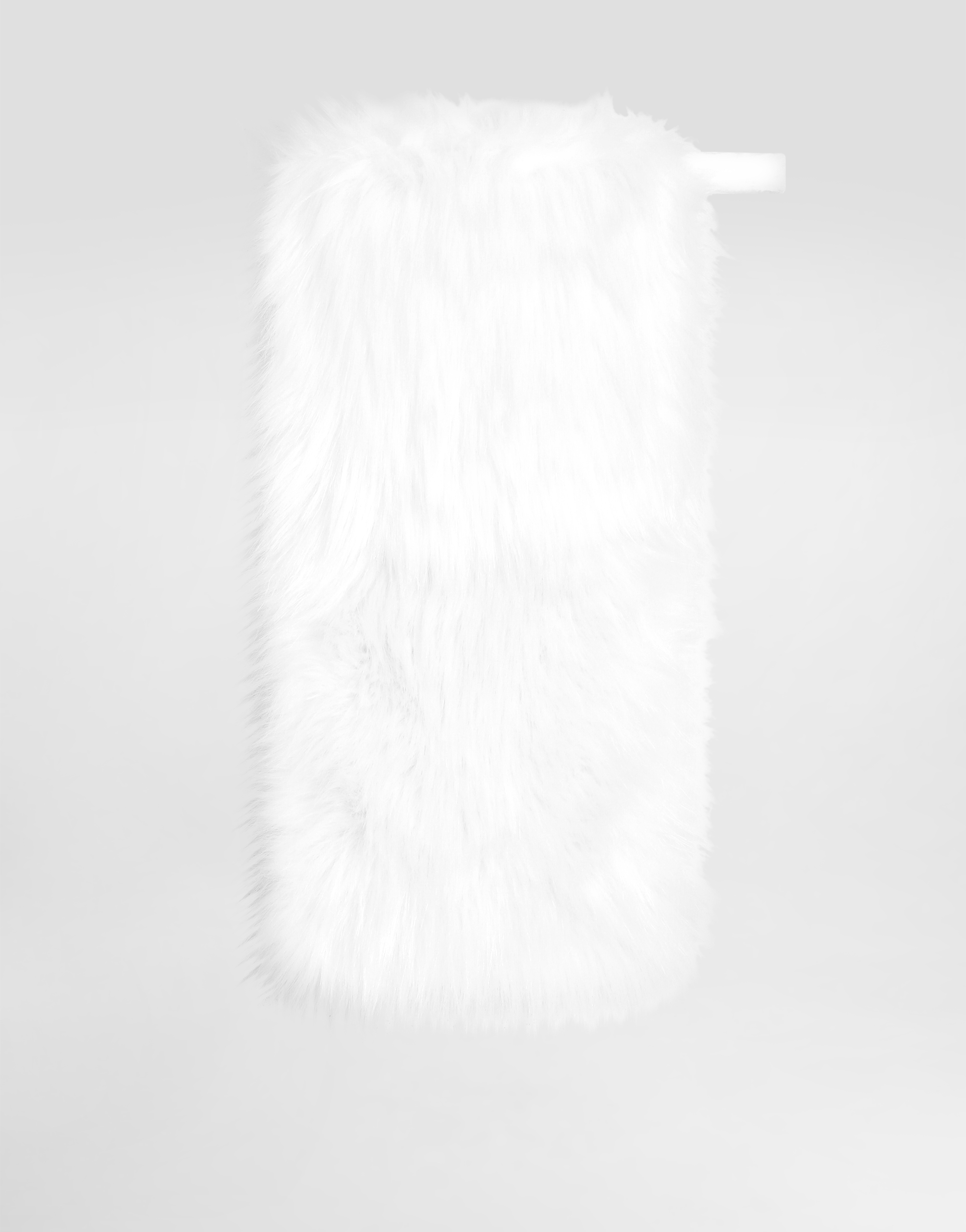 Dolce & Gabbana Faux-fur Scarf In White