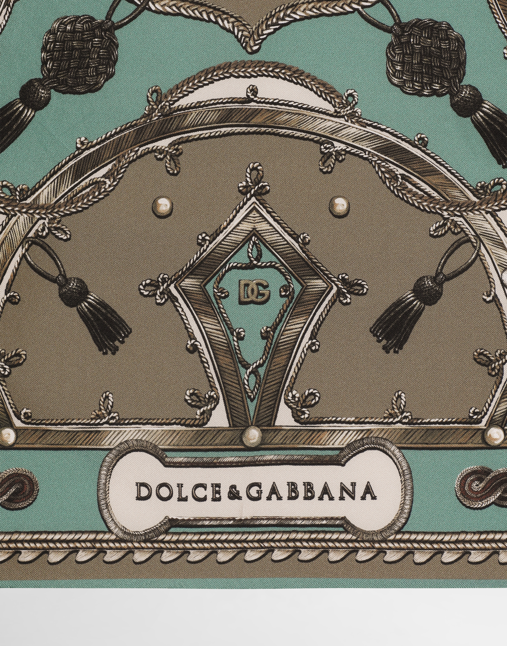  Dolce & Gabbana Foulard 70x70 In Twill Di Seta Stampa Cargo - Uomo Sciarpe E Foulard Multicolore Onesize 