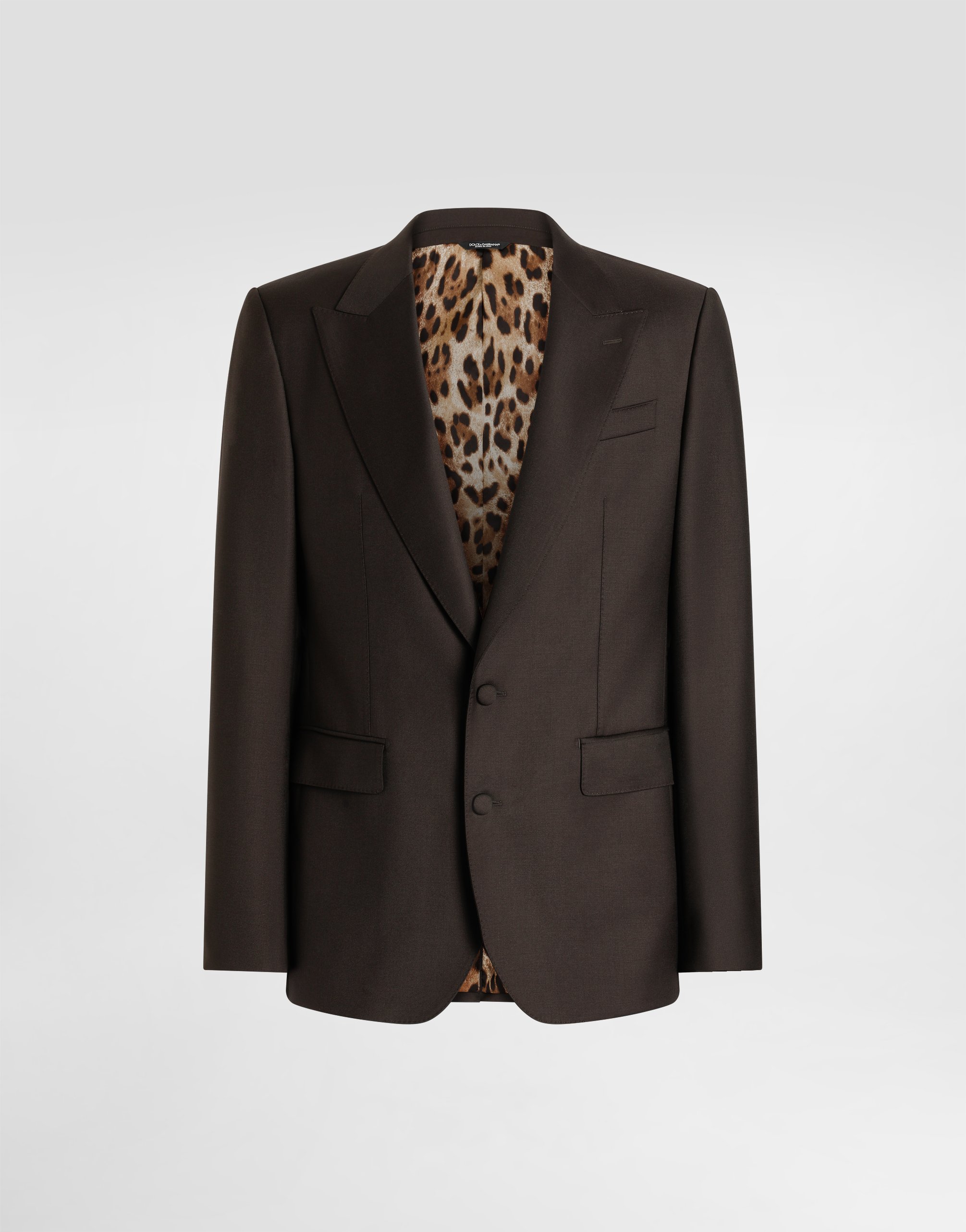 DOLCE&GABBANA ジャケット 52 Double-breasted Portofino-fit jacket in pinstripe linen in