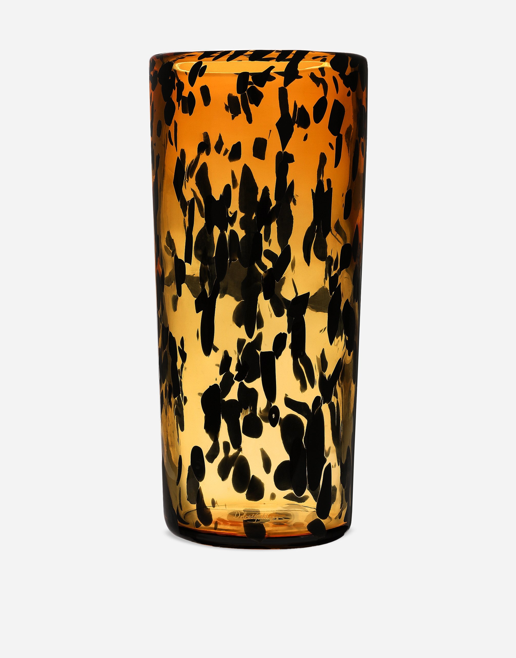 Cylindrical Murano Glass Vase