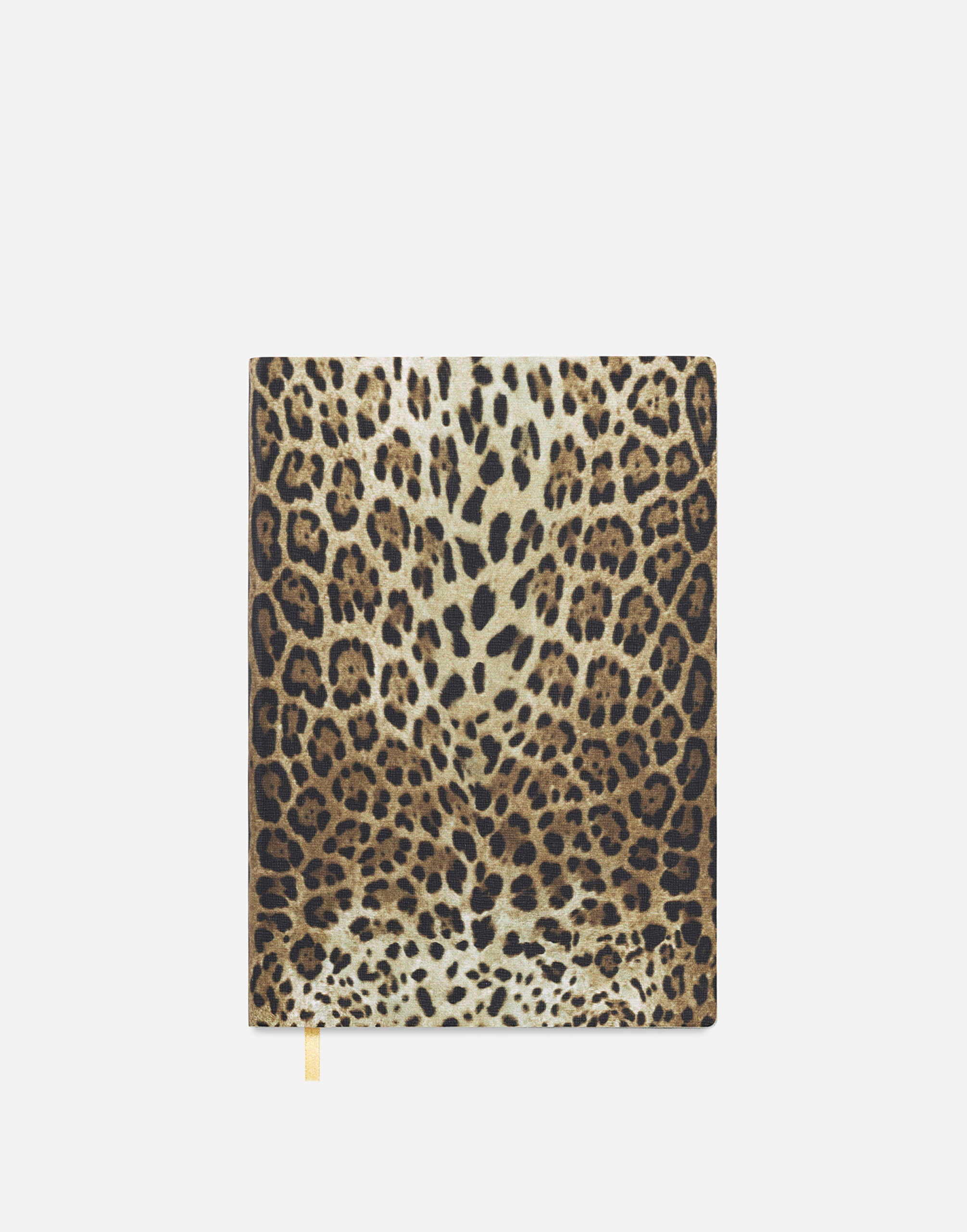 Dolce & Gabbana Medium Ruled Notebook Leather Cover Multicolor Unisex Onesize In Multicolor