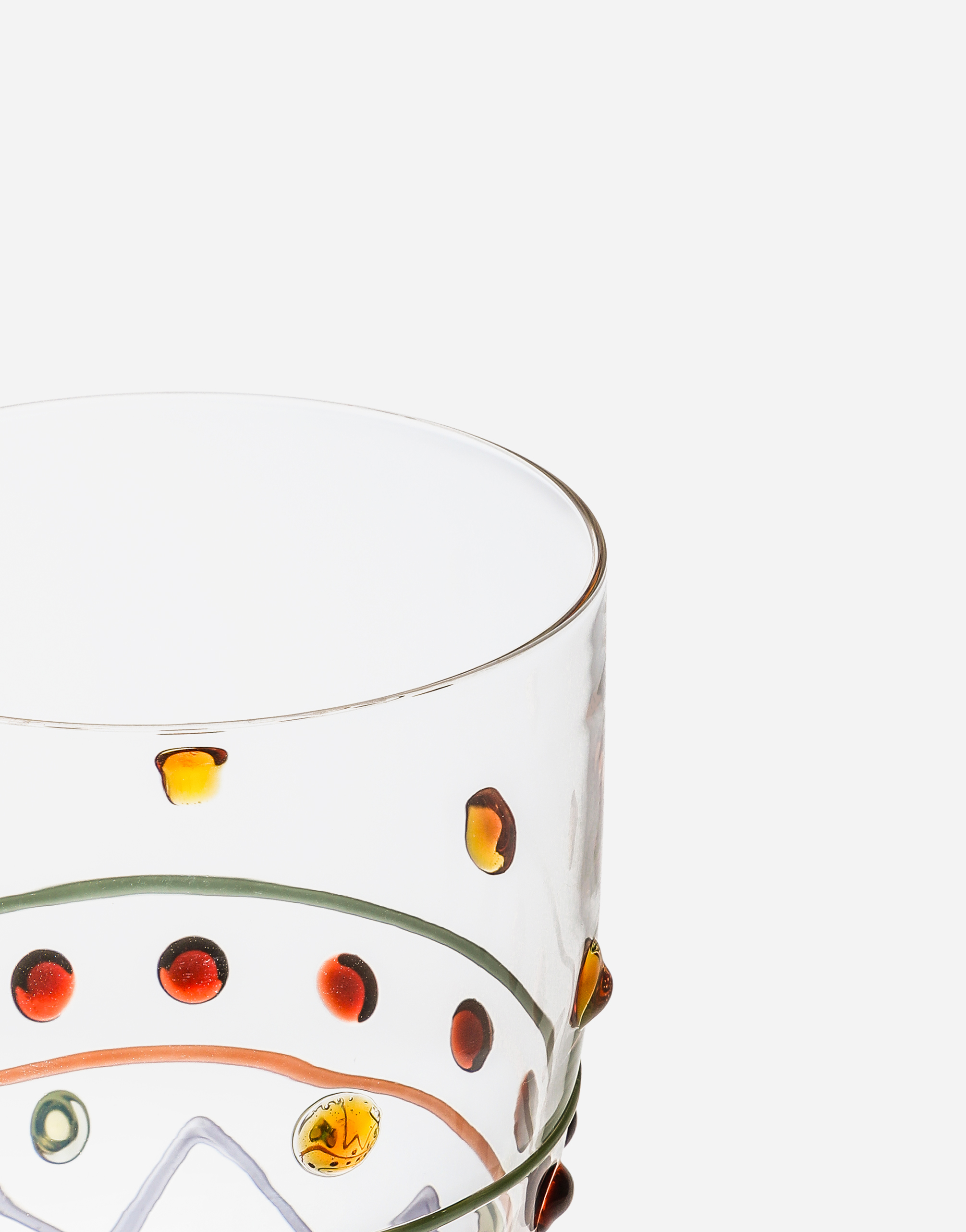Dolce & Gabbana Beverage Glass In Multicolor