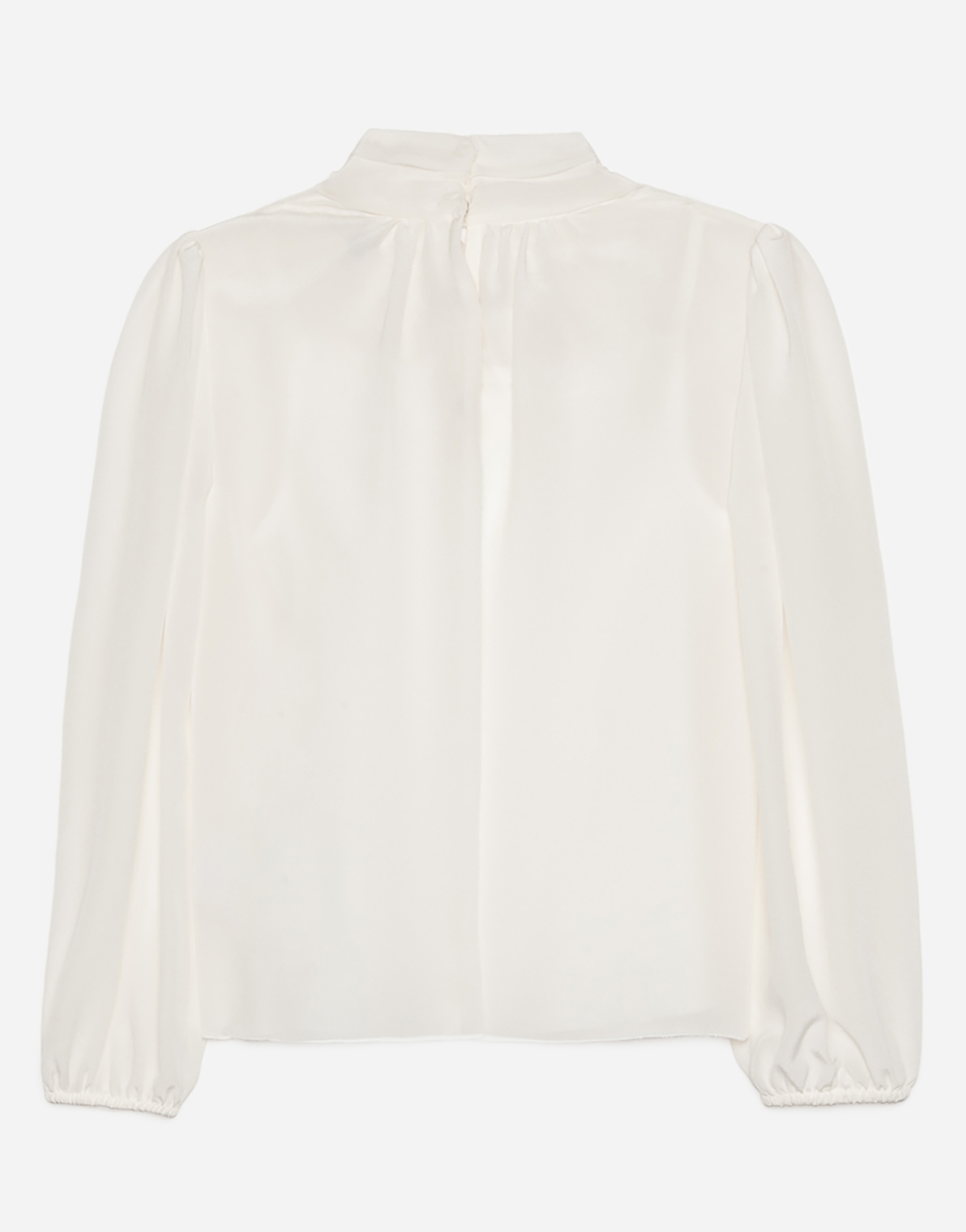 Dolce & Gabbana Crepe De Chine Blouse In White
