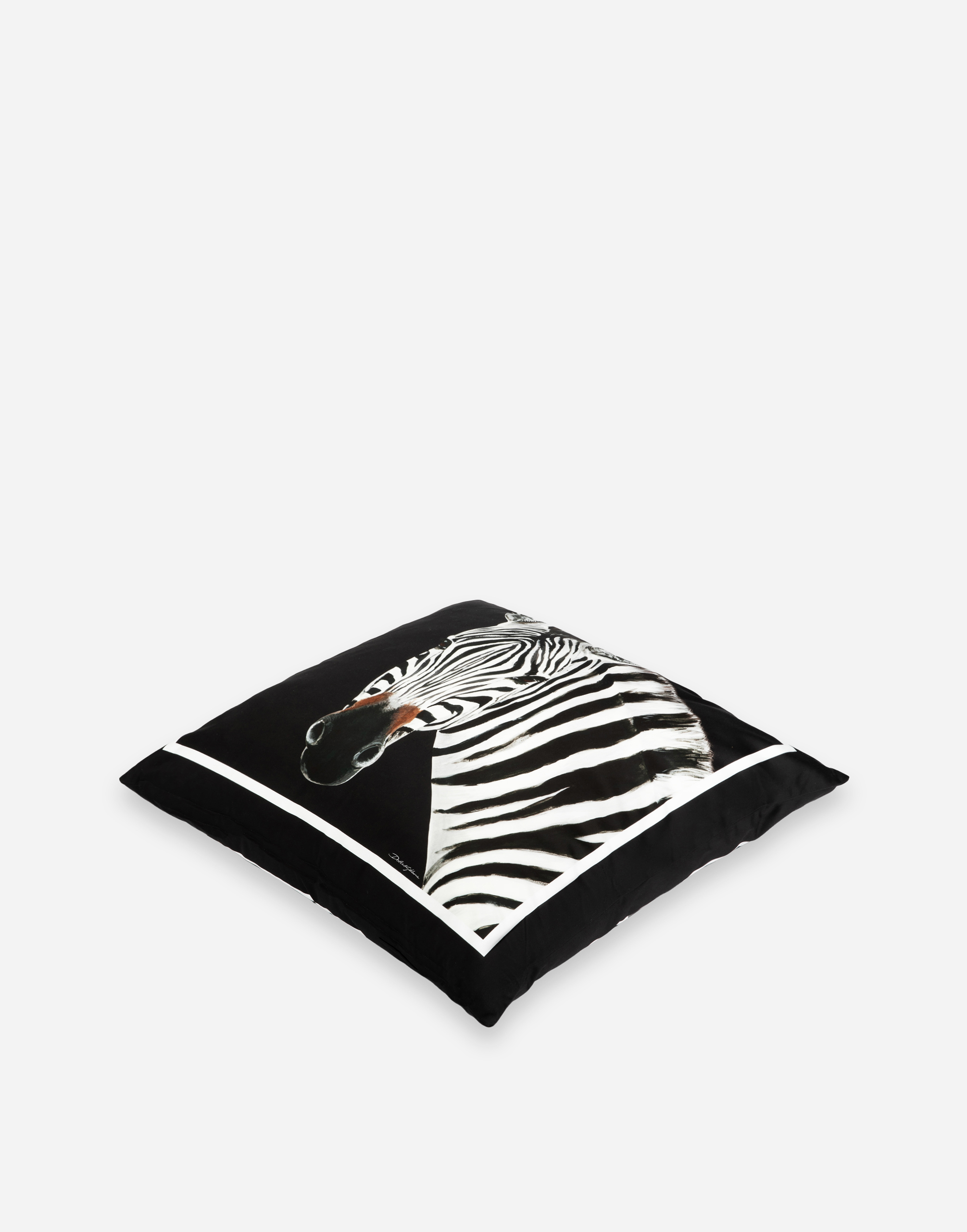 Dolce & Gabbana Duchesse Cotton Cushion Medium Multicolor Unisex Onesize In Multicolor