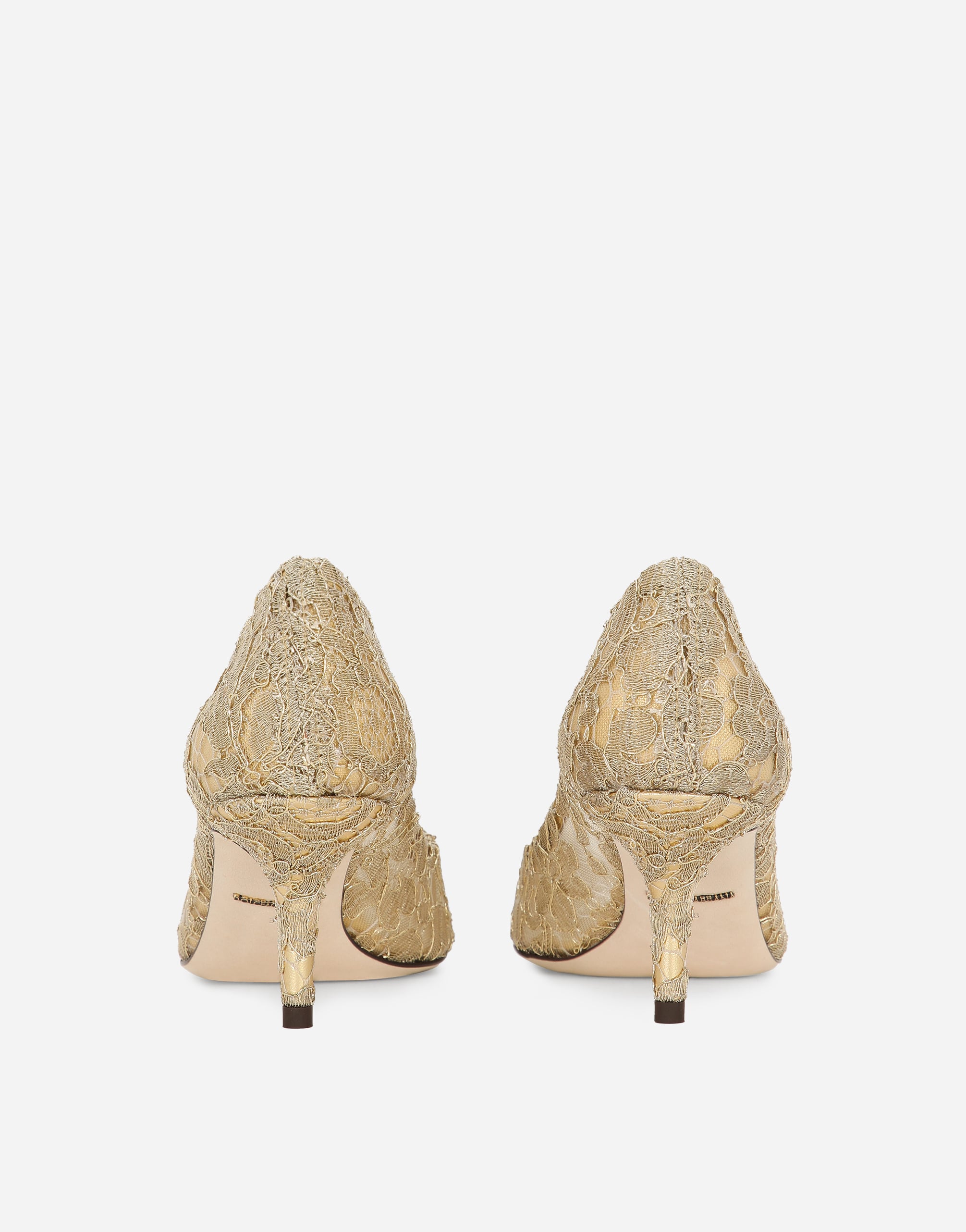  Dolce & Gabbana Zapato De Salón Rainbow De Encaje Lúrex Con Broche - Mujer Zapatos De Salón Y Destalonados Dorado 41 