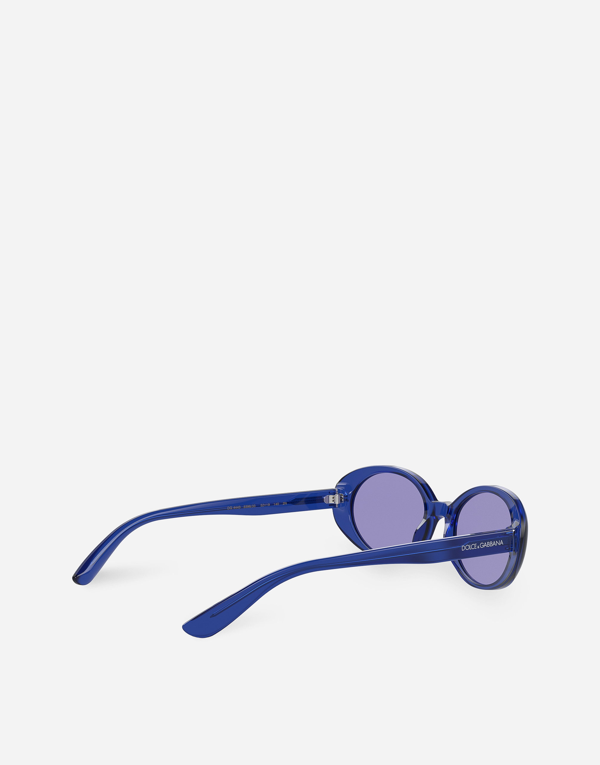 Shop Dolce & Gabbana Re-edition Sunglasses In Blue Opaline