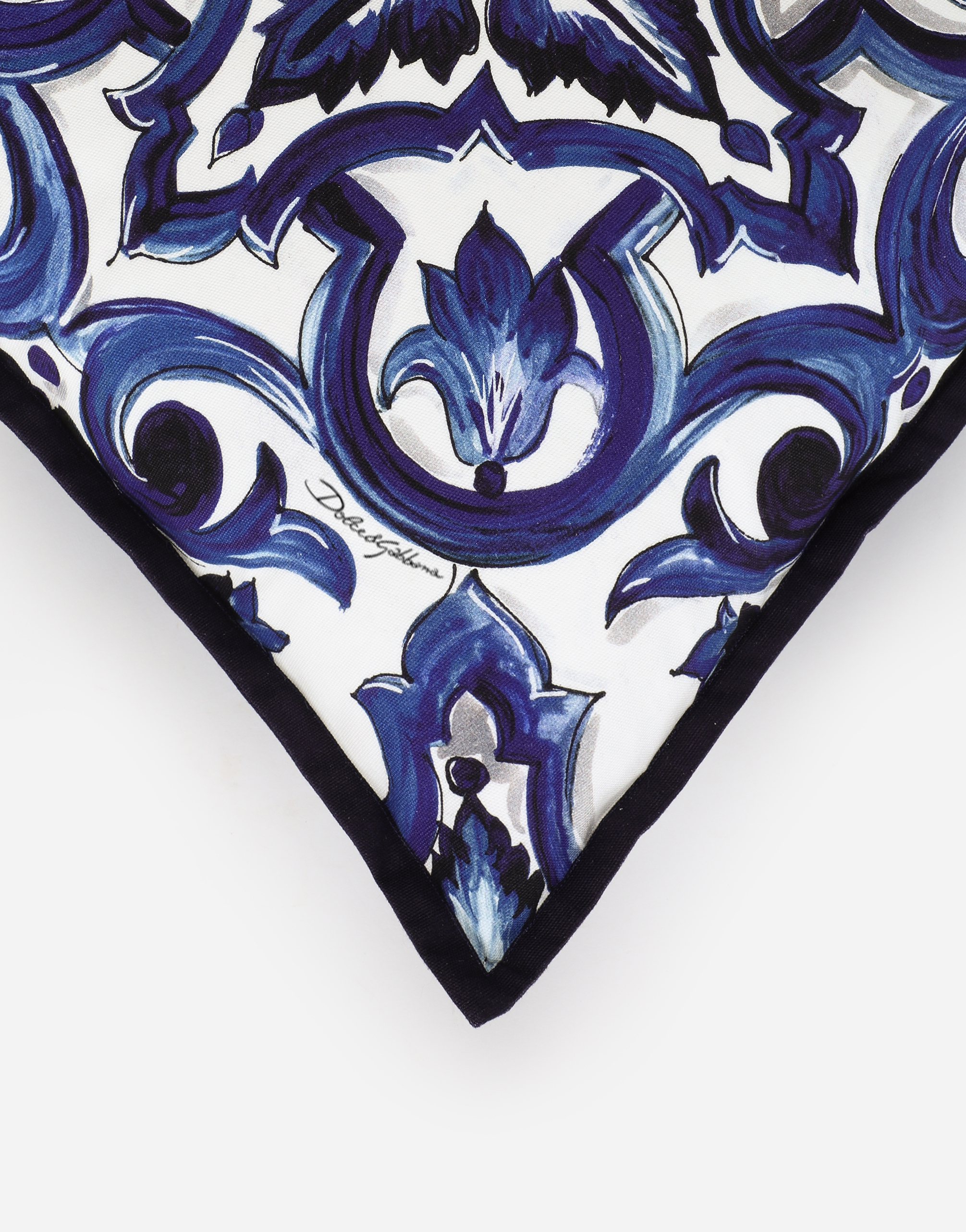 Dolce & Gabbana Small Canvas Cushion In Multicolor