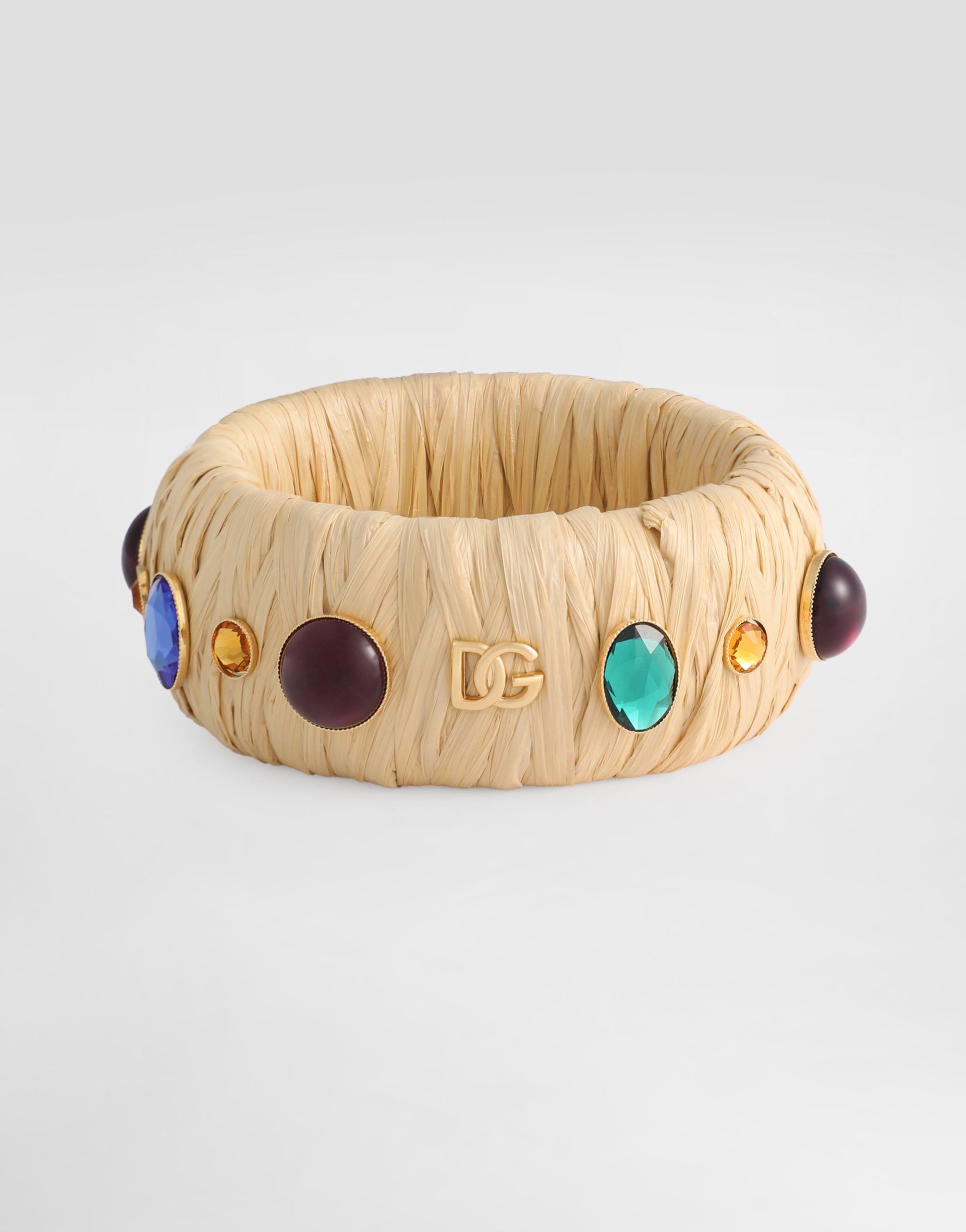 Dolce & Gabbana Raffia Bracelet - Woman Bijoux Multi-colored Metal Onesize